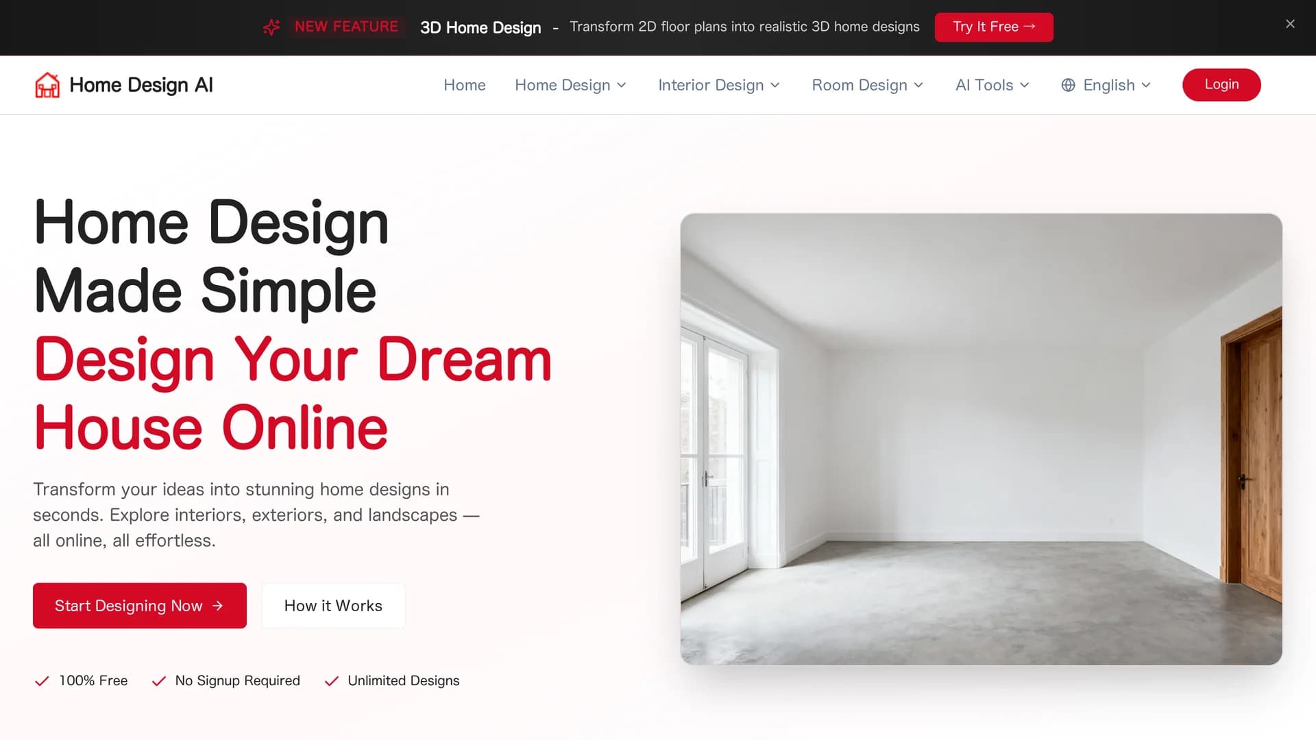 home-design-ai homepage