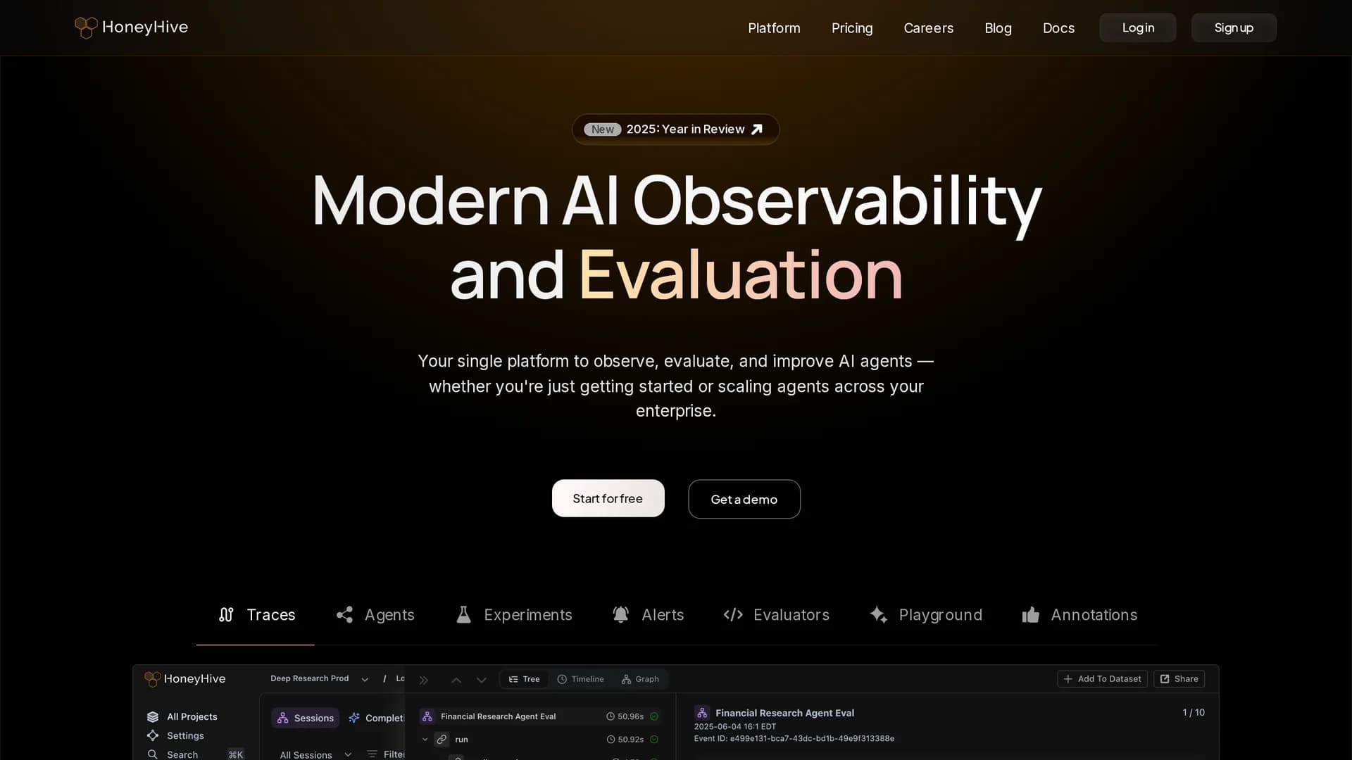 honeyhive-ai homepage