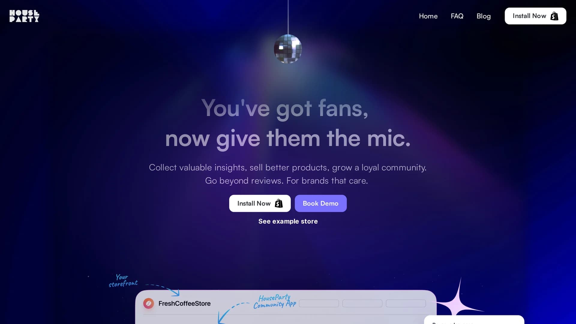 houseparty homepage