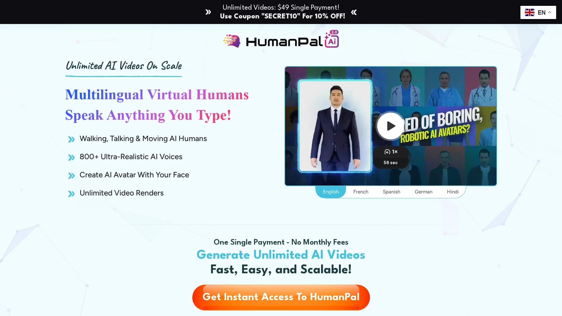 humanpal homepage