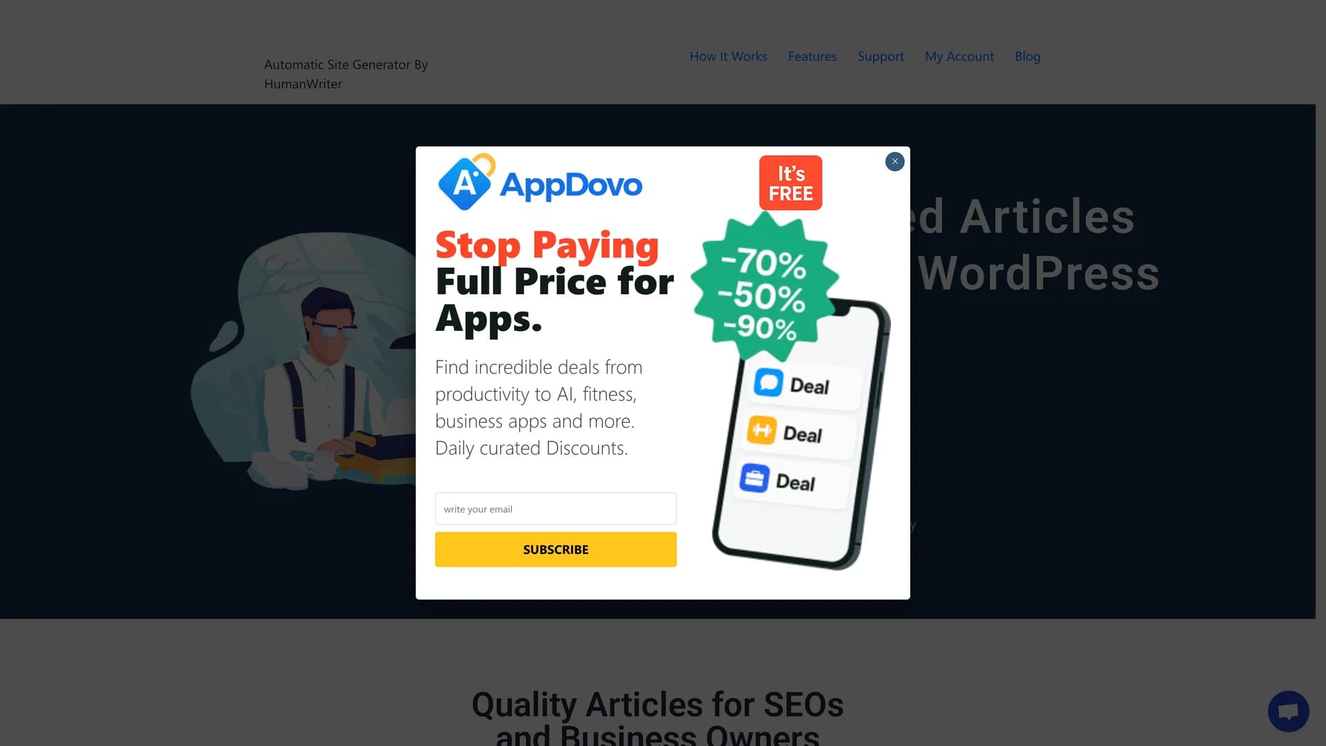 humanwriter homepage