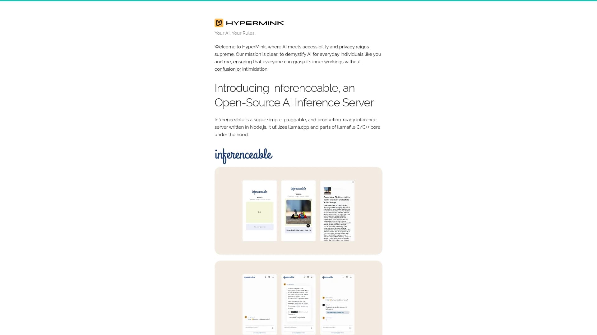 hypermink homepage