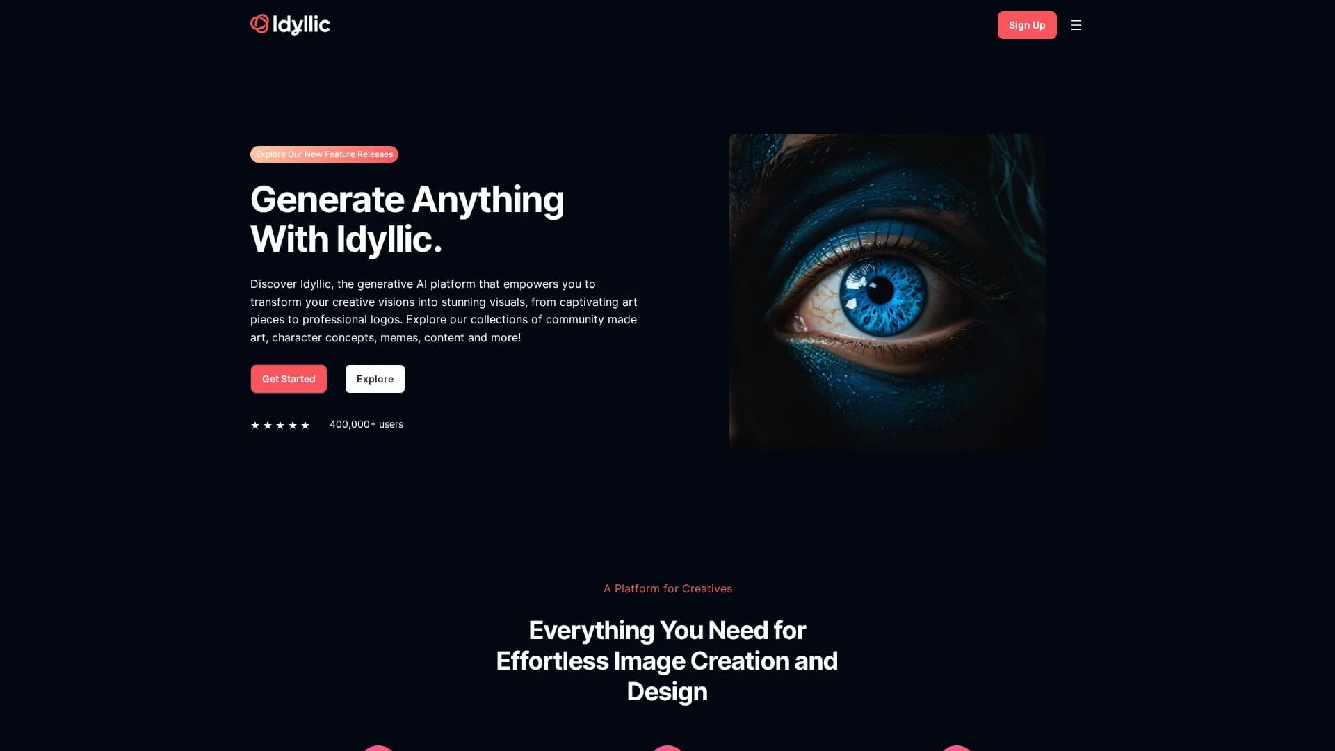 idyllic homepage