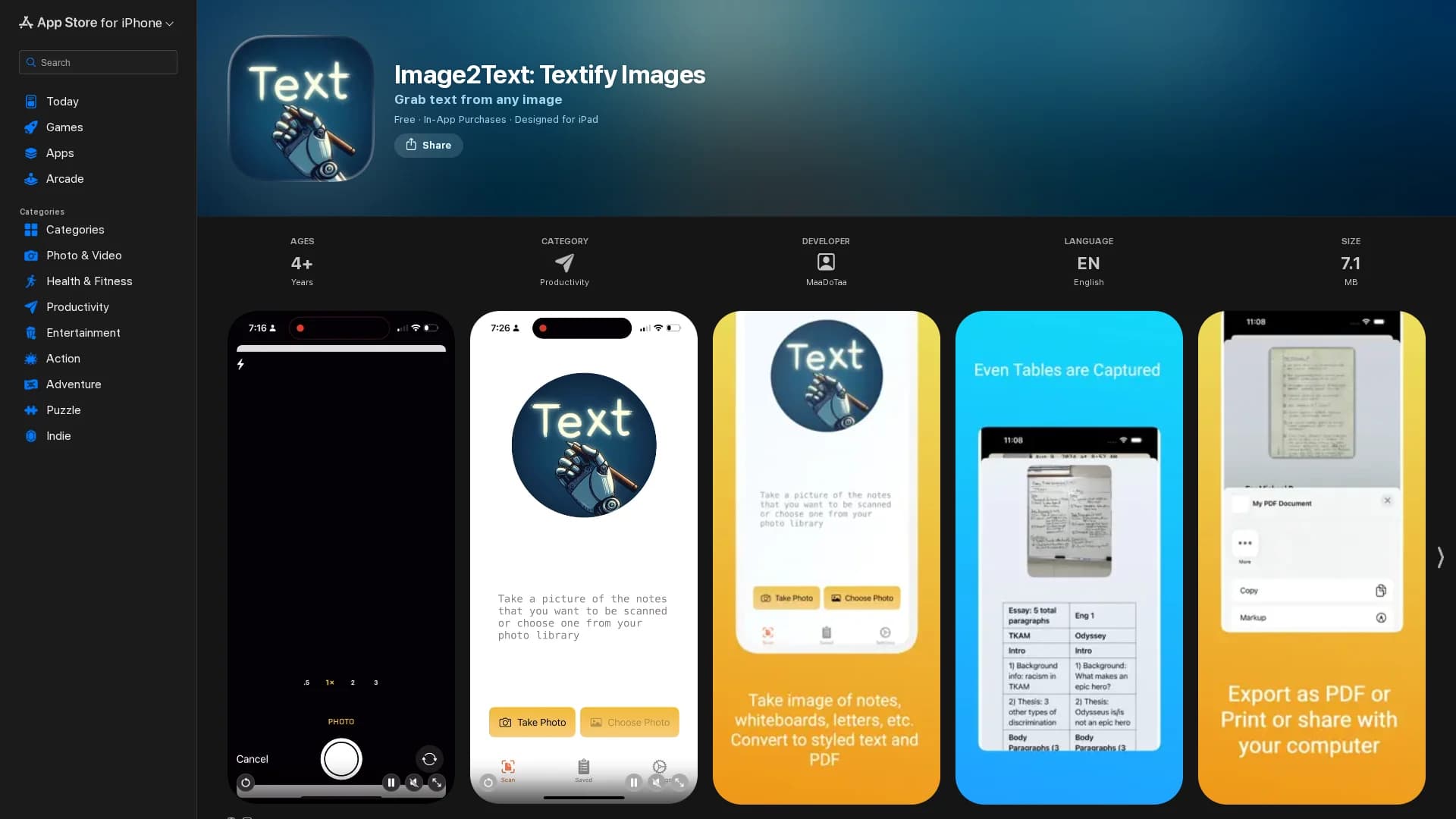 image2text homepage