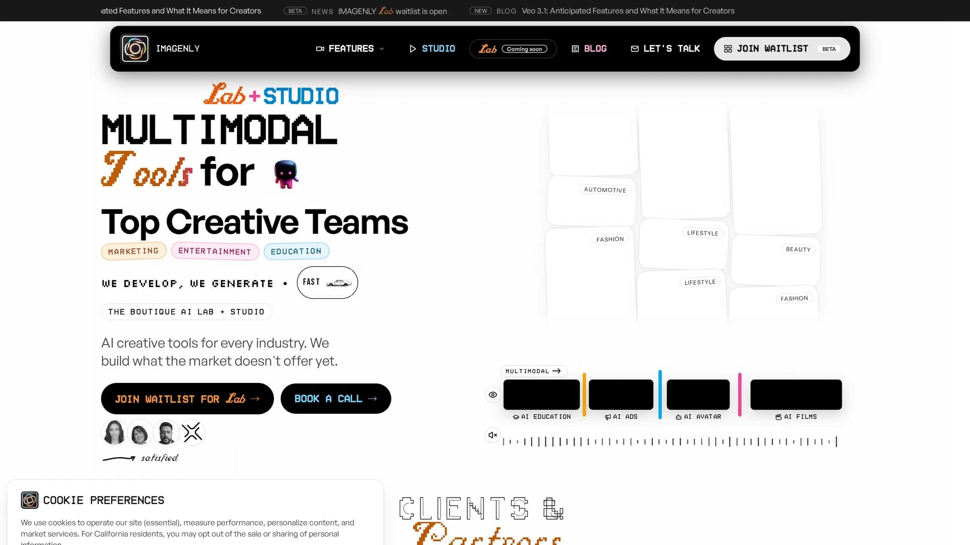 imagenly homepage
