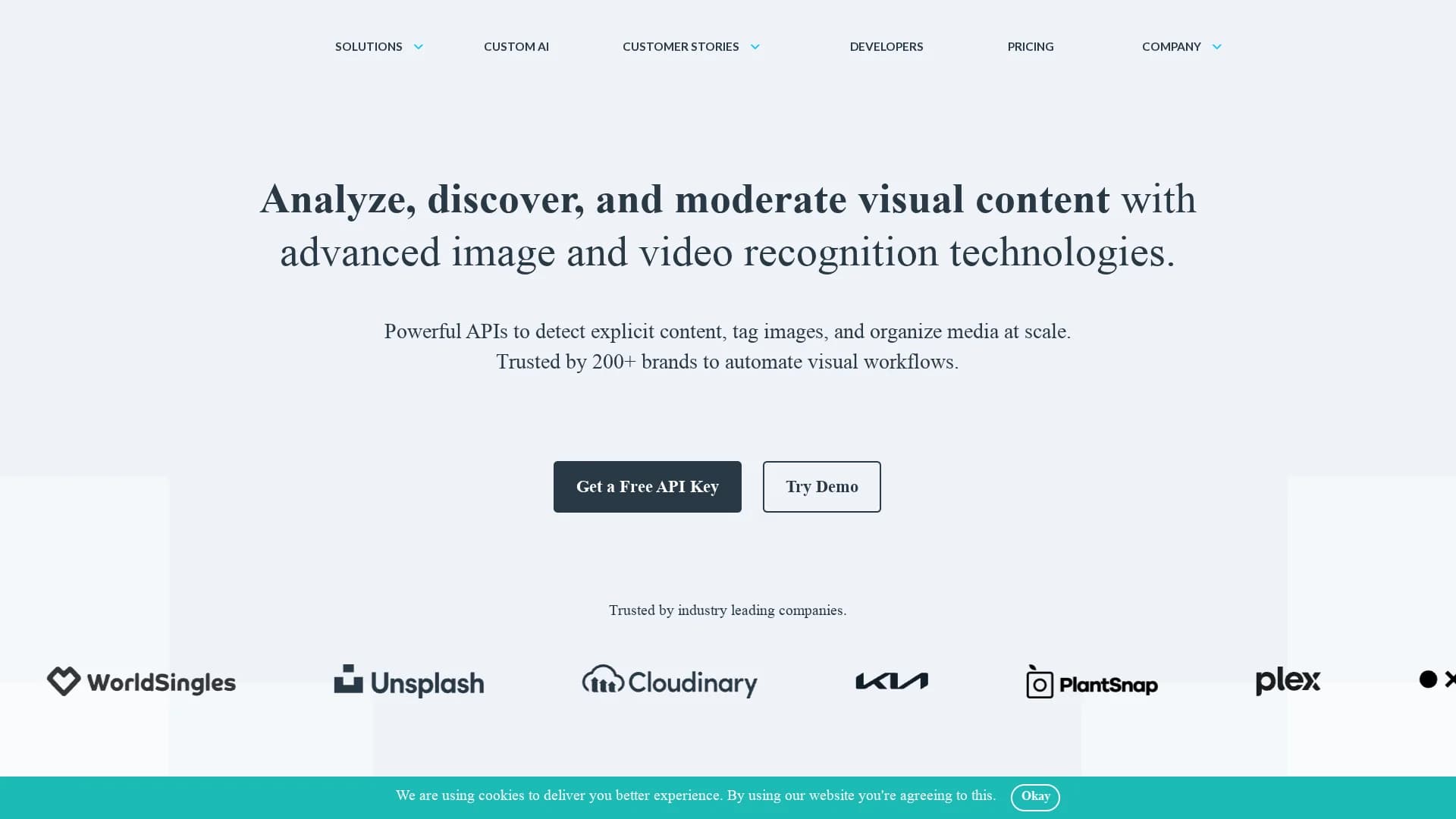 imagga homepage