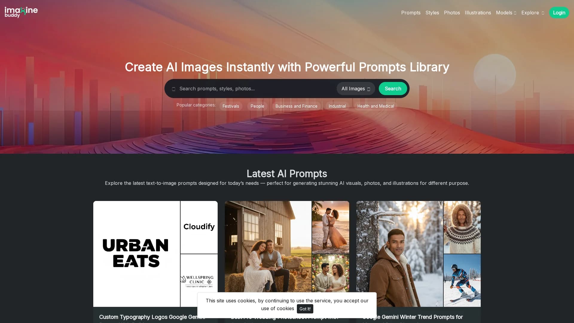 imaginebuddy homepage