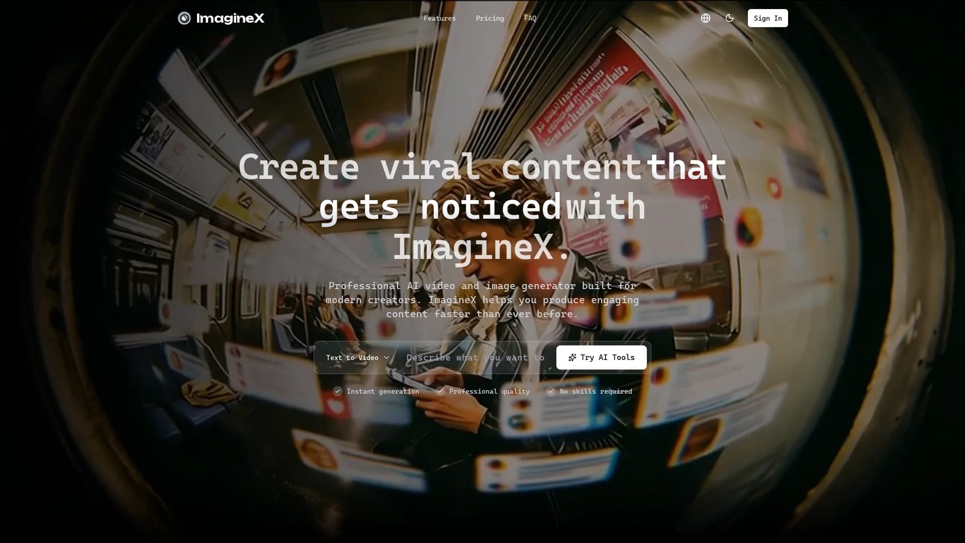 imaginex homepage