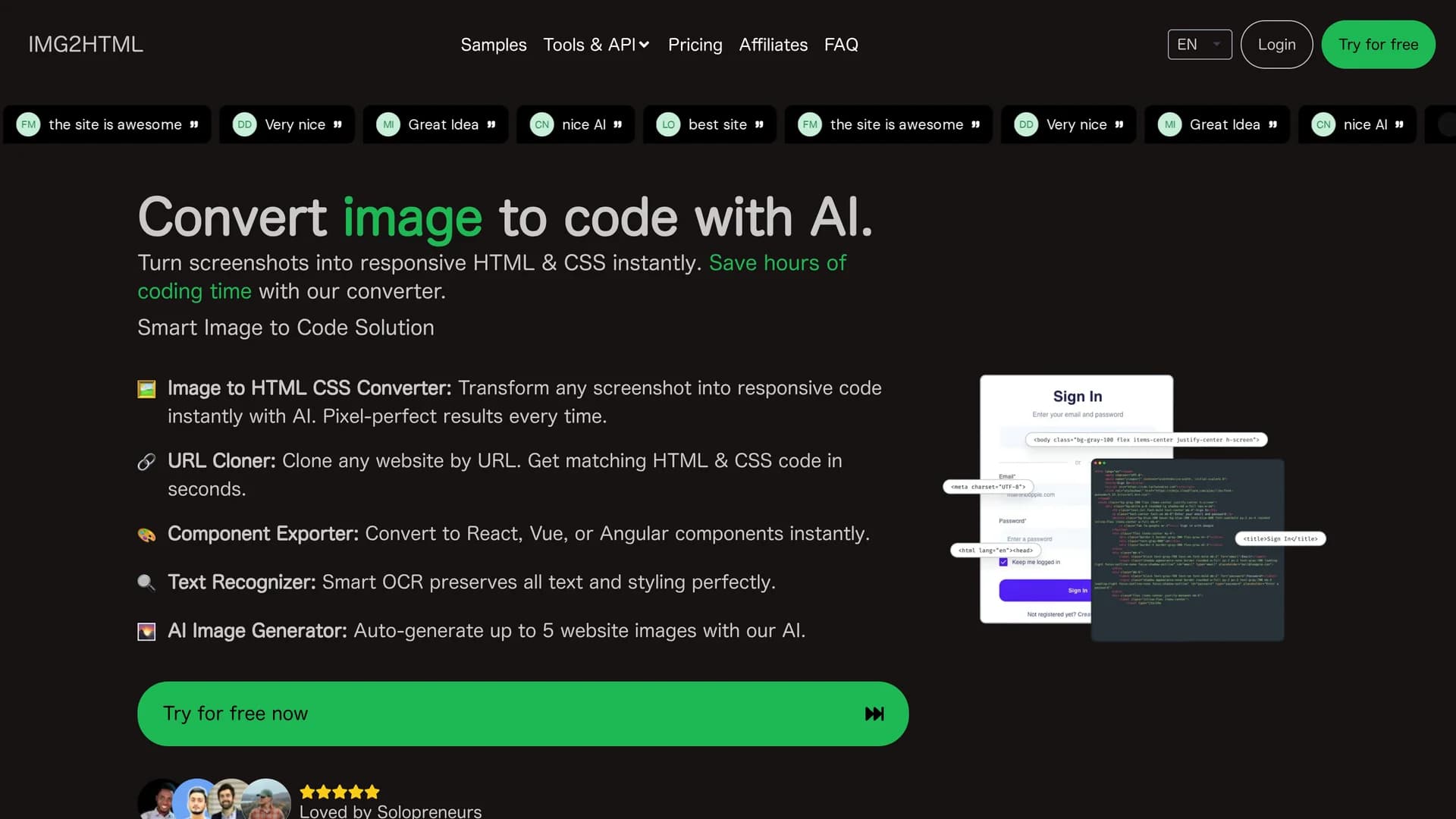 img2html homepage