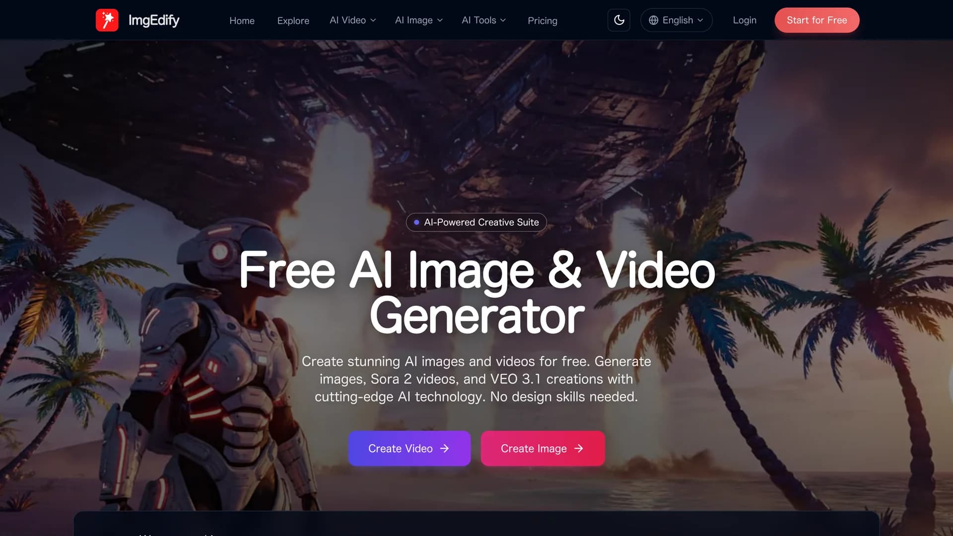 imgedify homepage