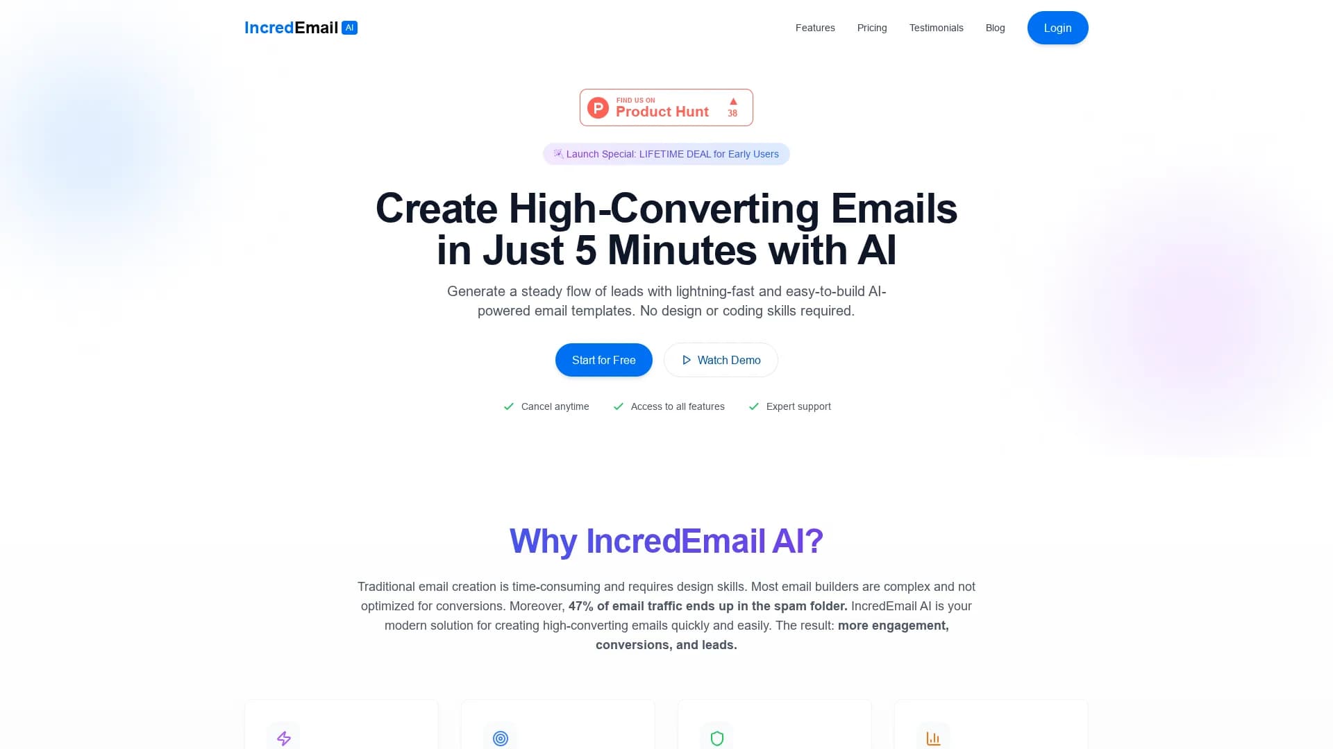 incredemail-ai homepage