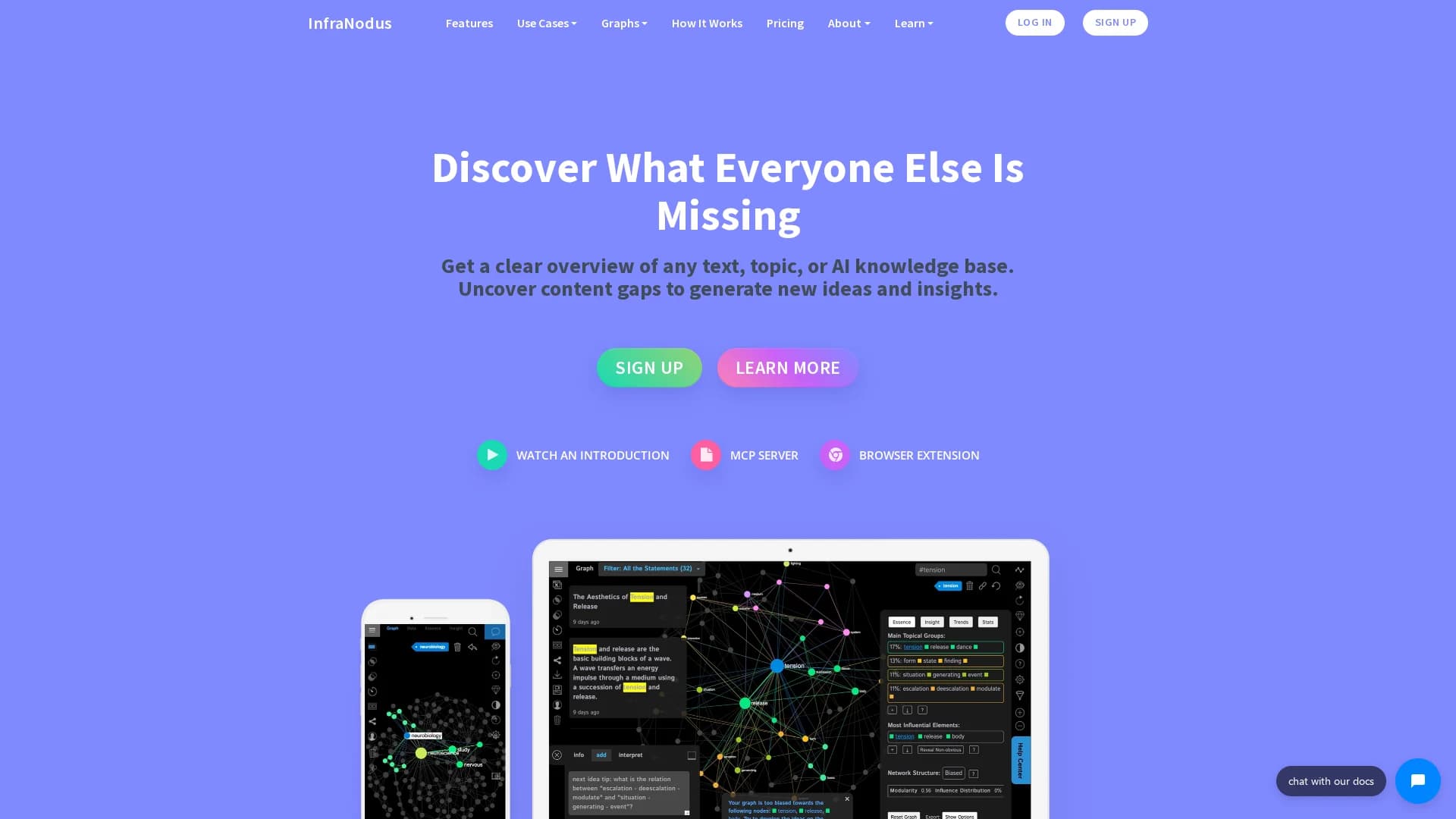 infranodus homepage