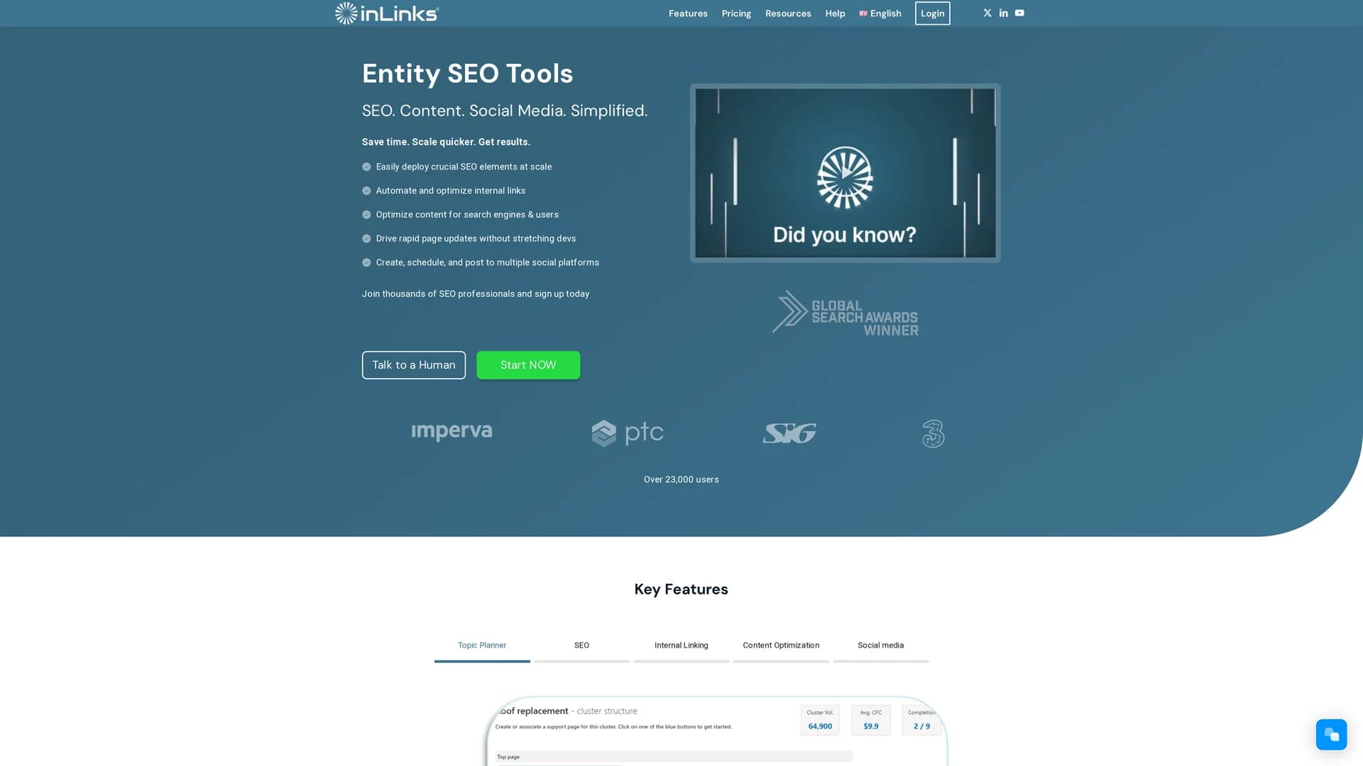 inlinks homepage