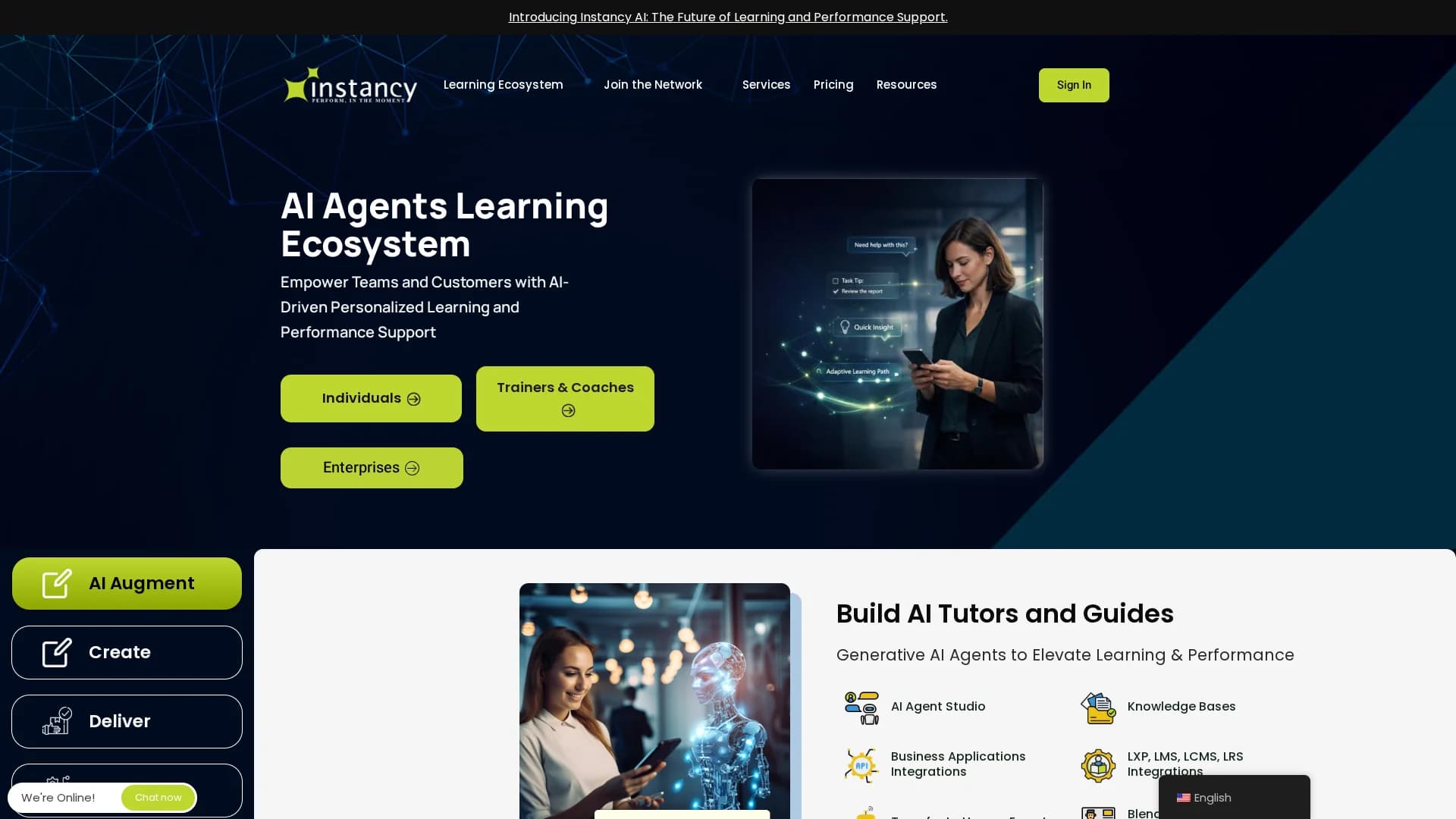 instancy homepage