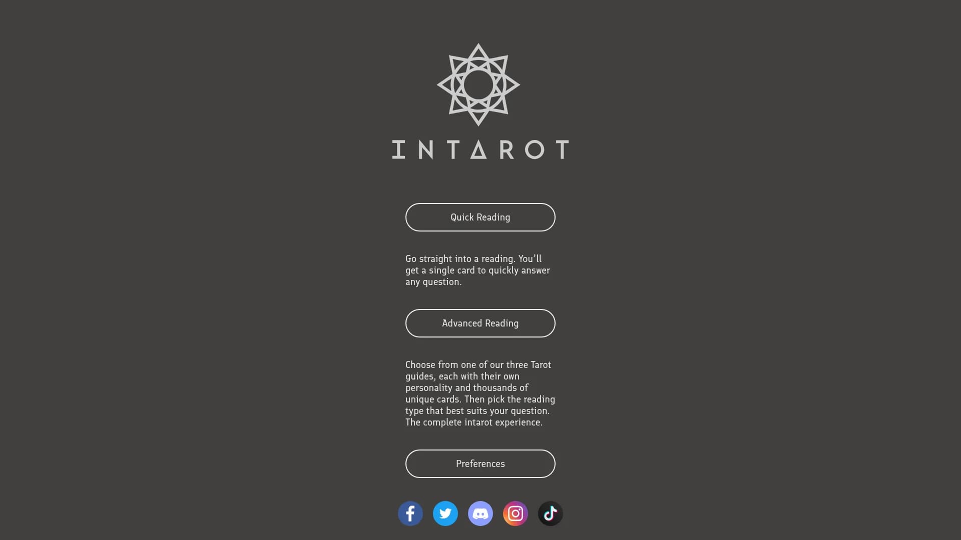 intarot homepage