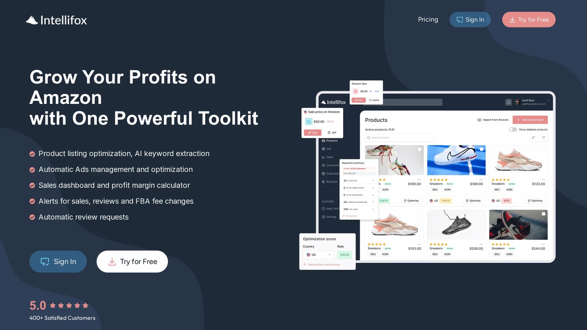 intellifox homepage