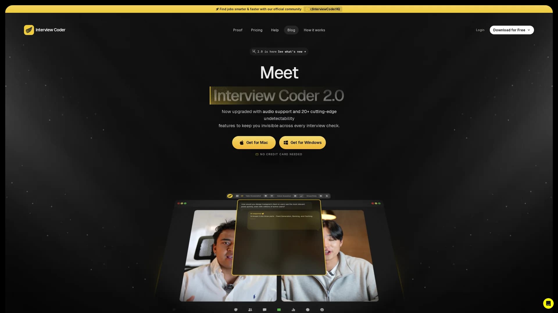 interview-coder homepage