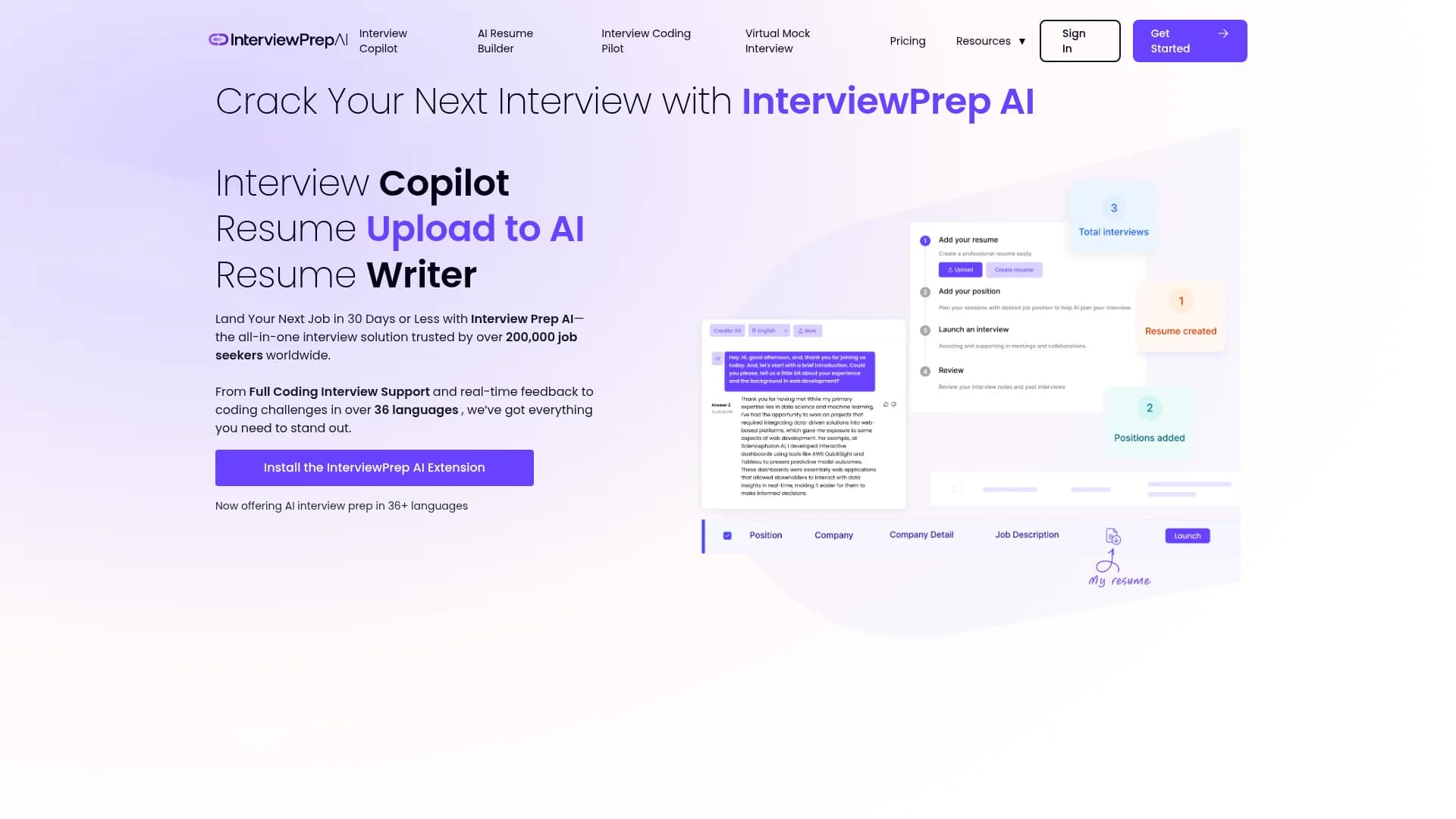 interviewprep-ai homepage