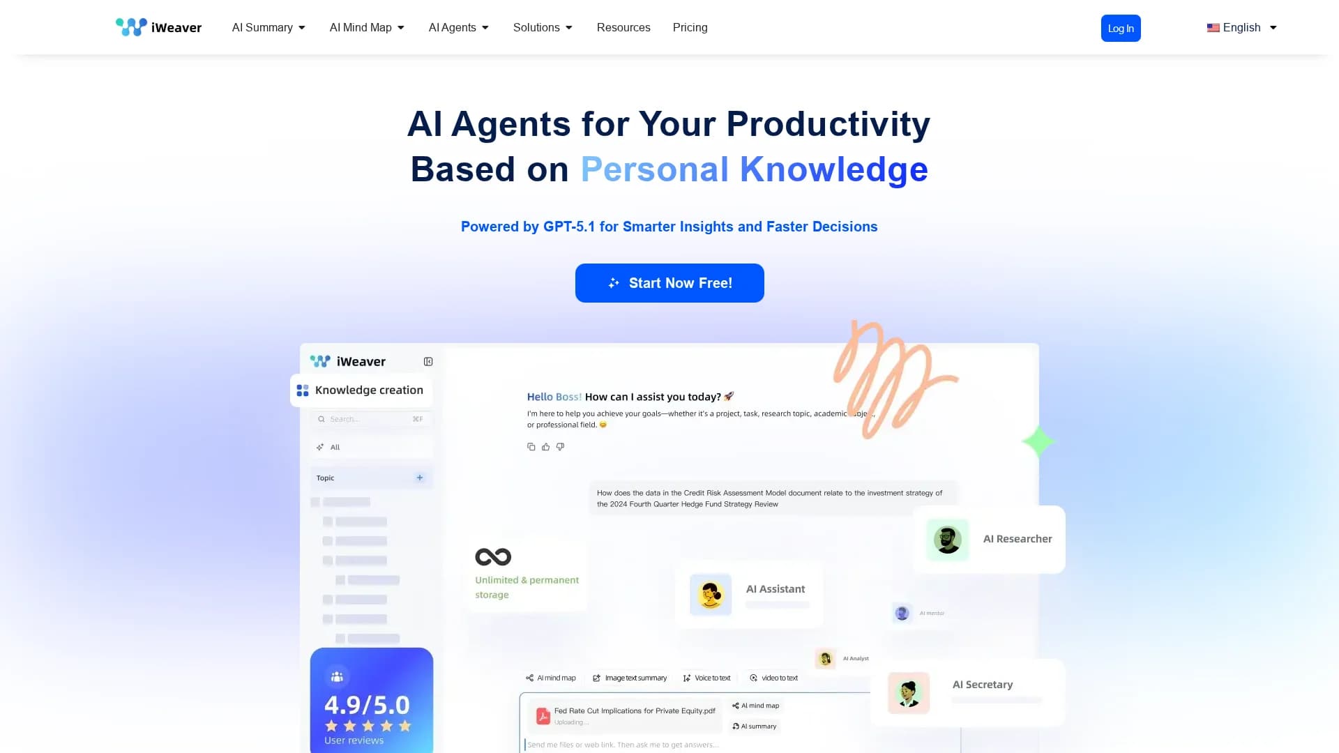 iweaver-ai homepage