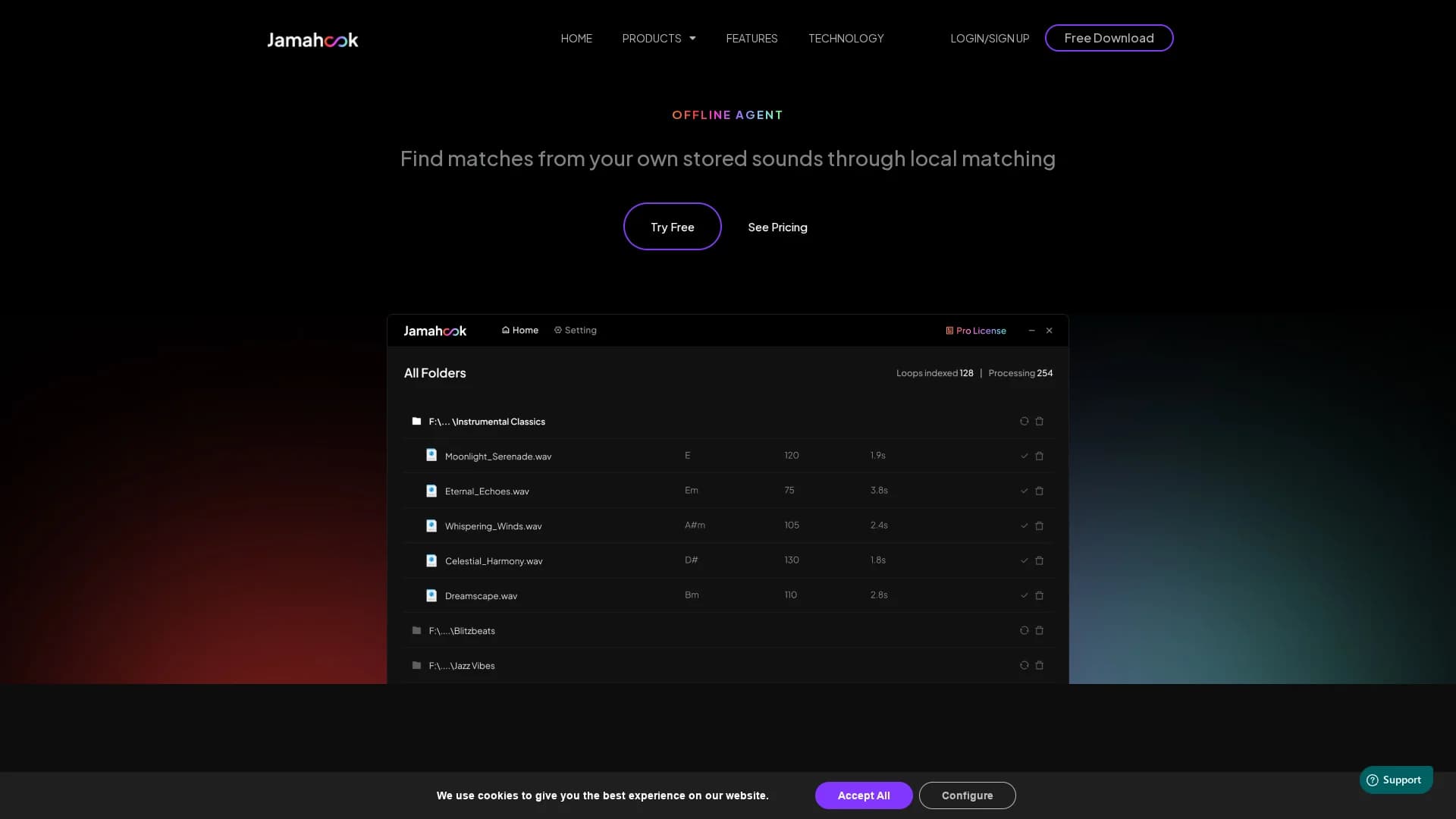 jamahook homepage