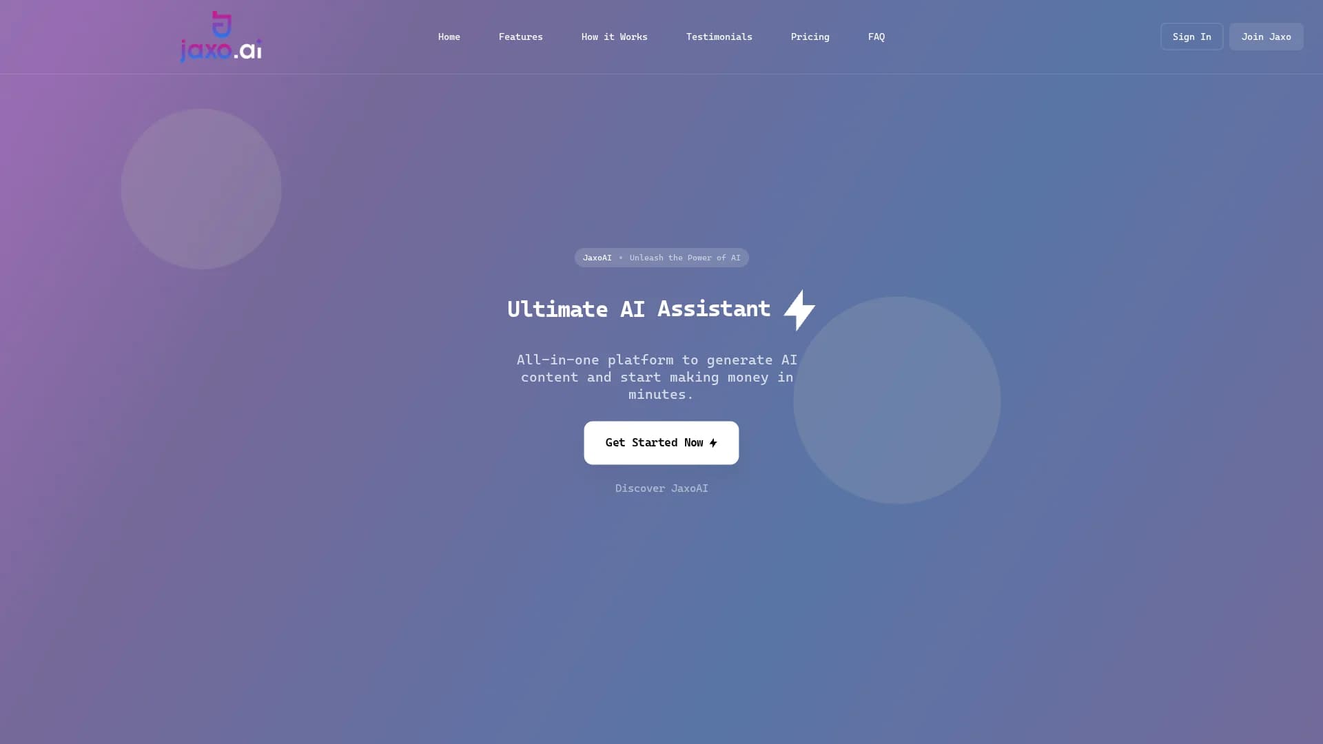 jaxo-ai homepage