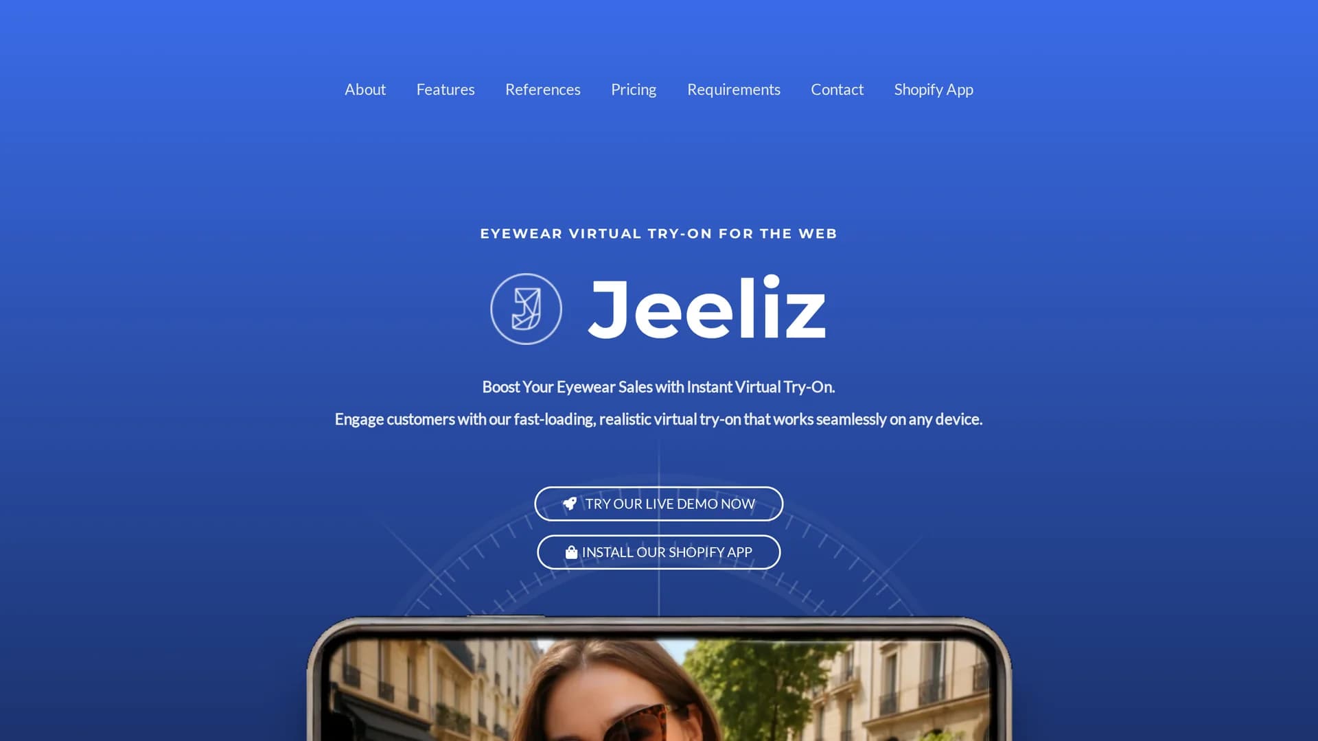 jeeliz-com homepage