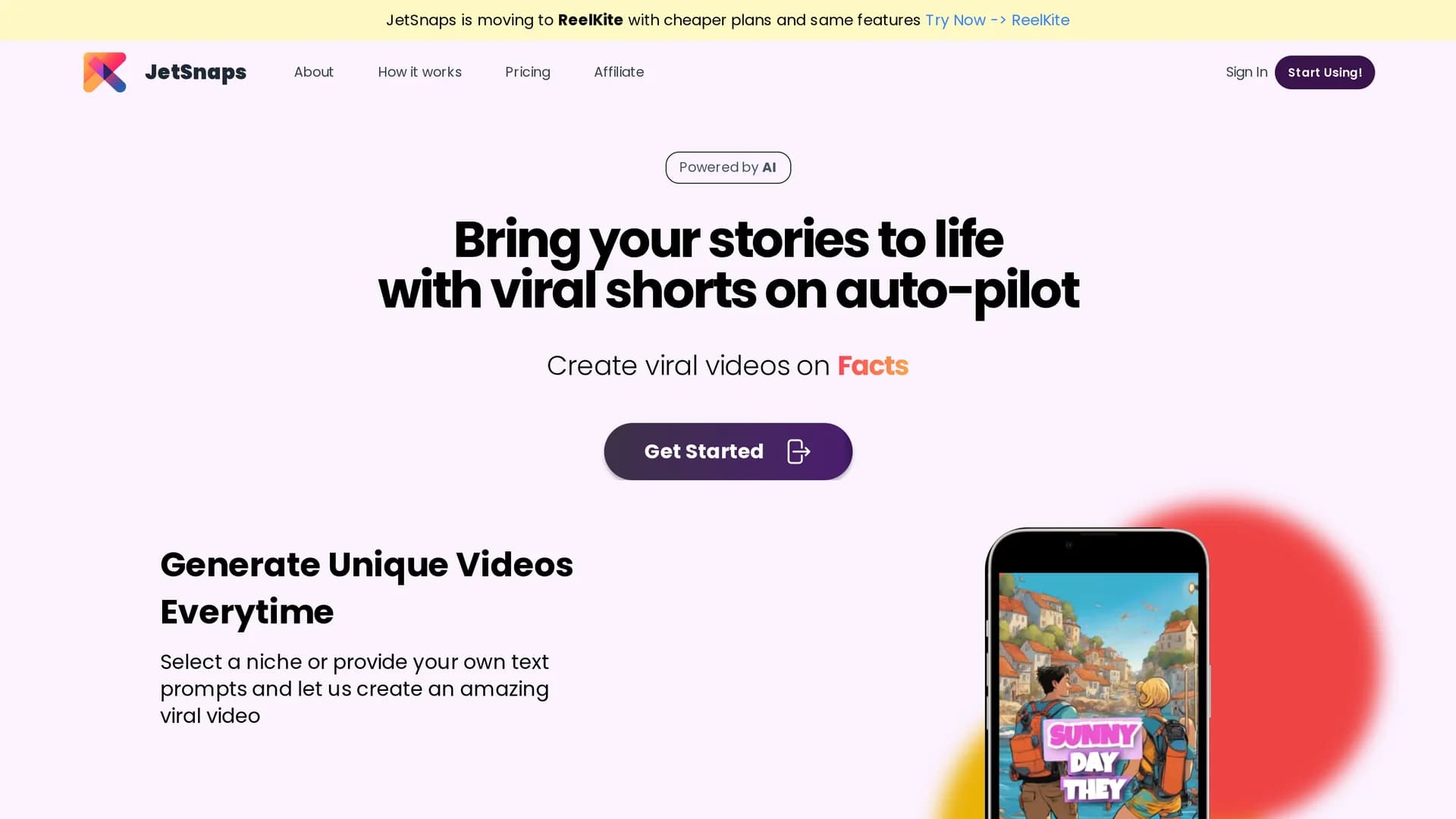 jetsnaps homepage