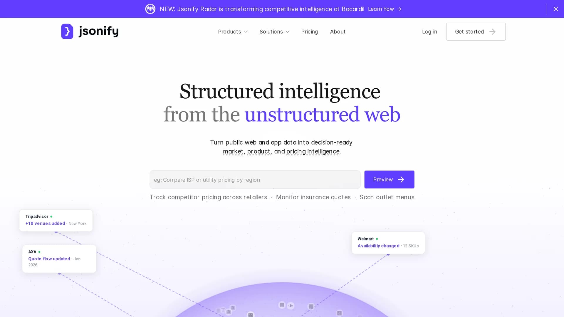 jsonify homepage