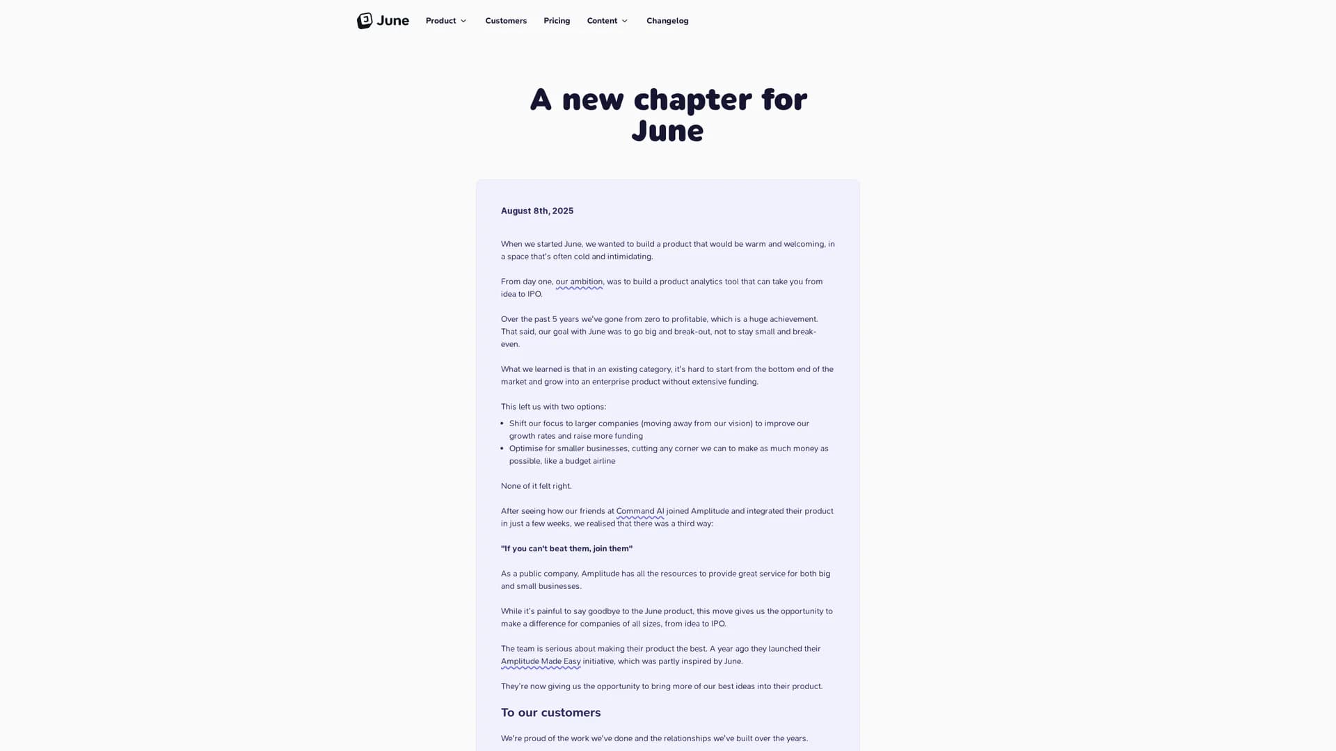 june-ai homepage