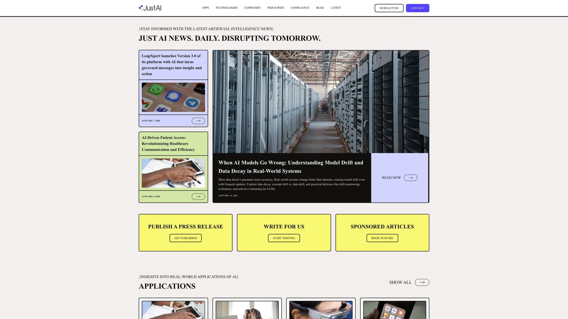 justainews homepage