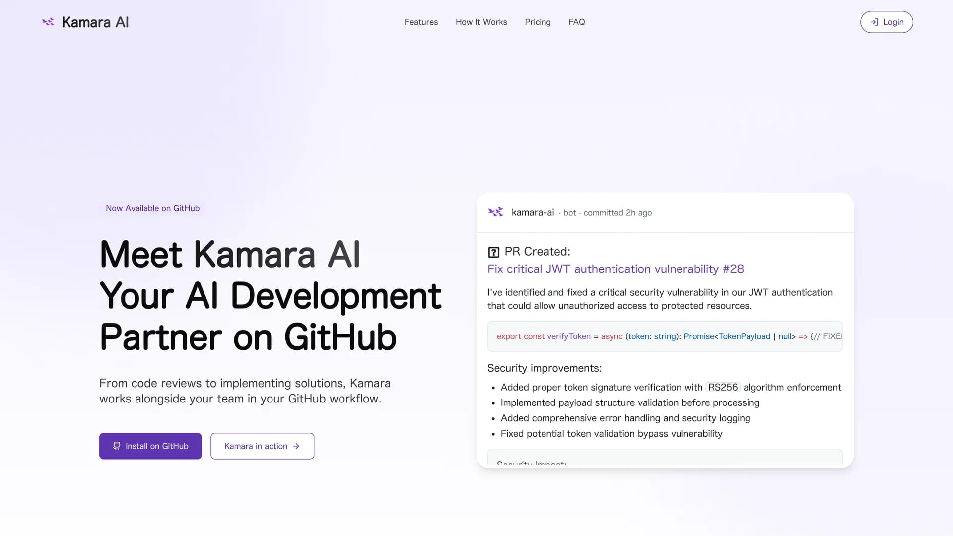 kamara homepage