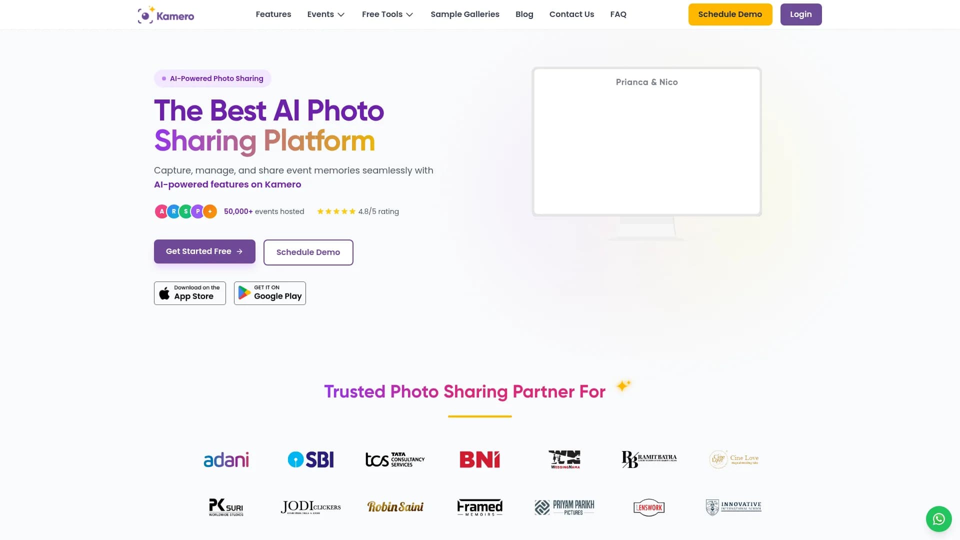 kamero homepage