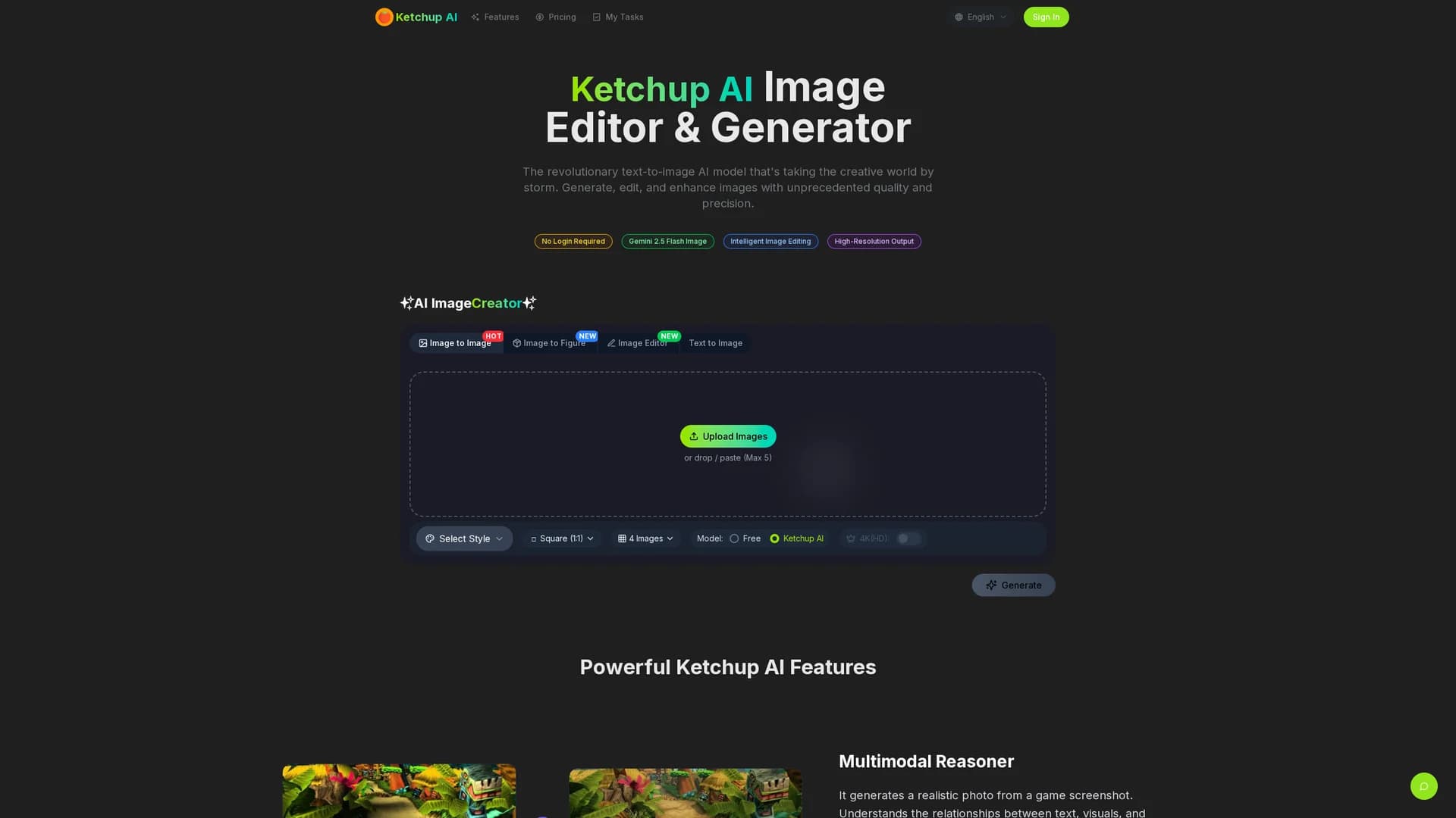 ketchup-ai homepage