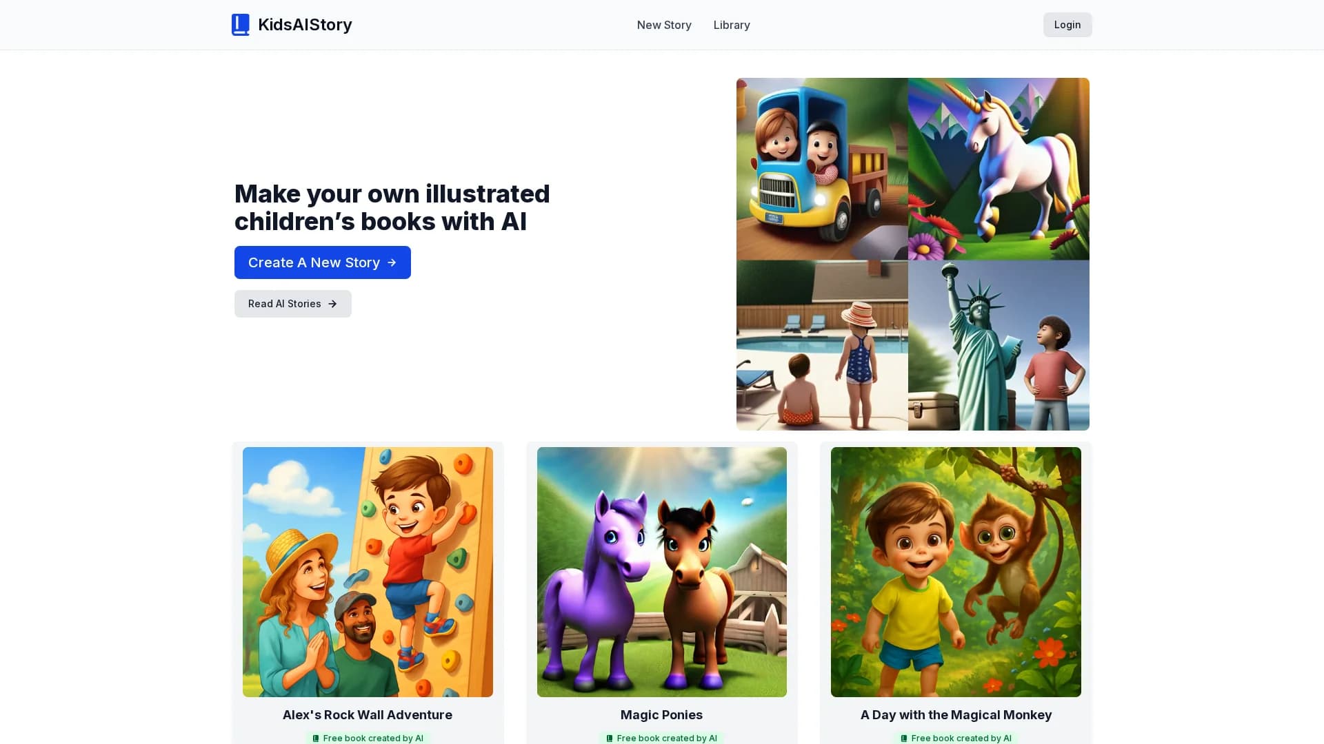 kidsaistory homepage
