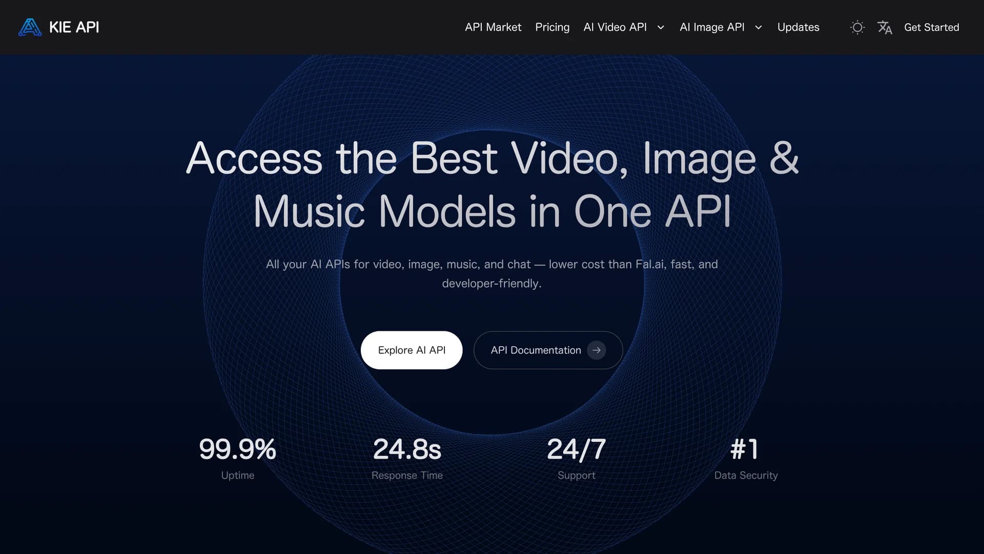 kie.ai homepage