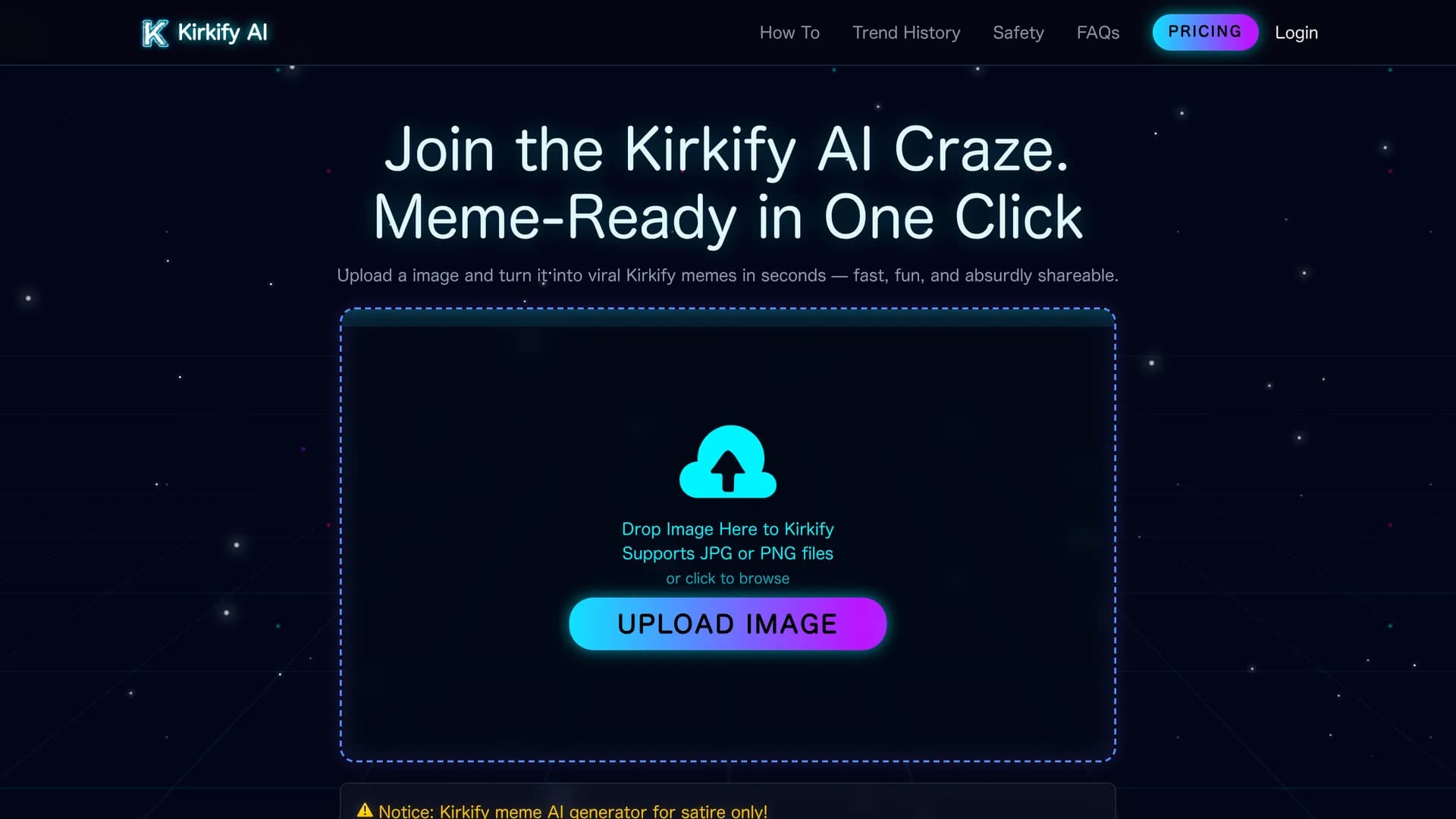 kirkify-ai-ai homepage