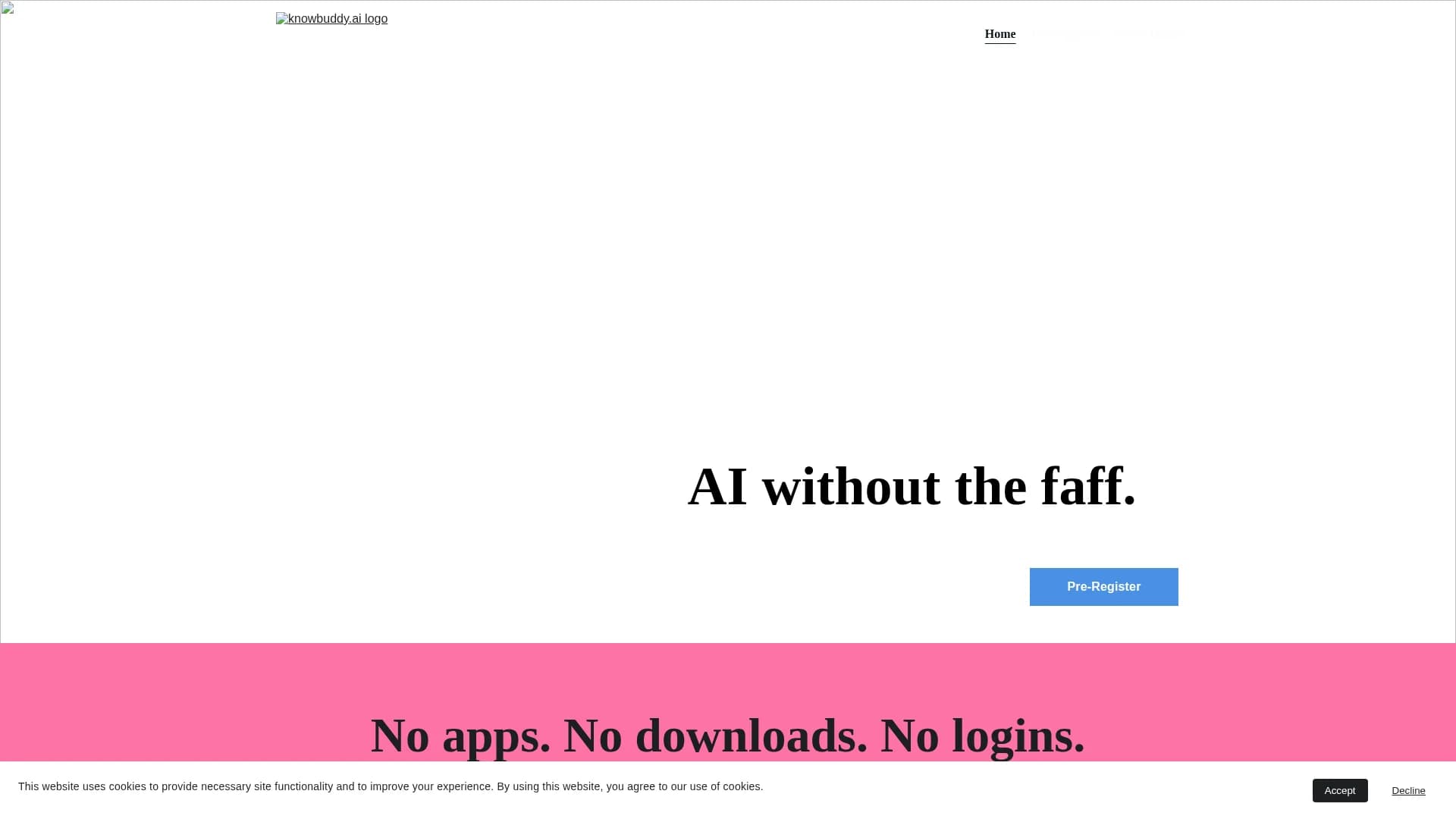 knowbuddy-ai homepage