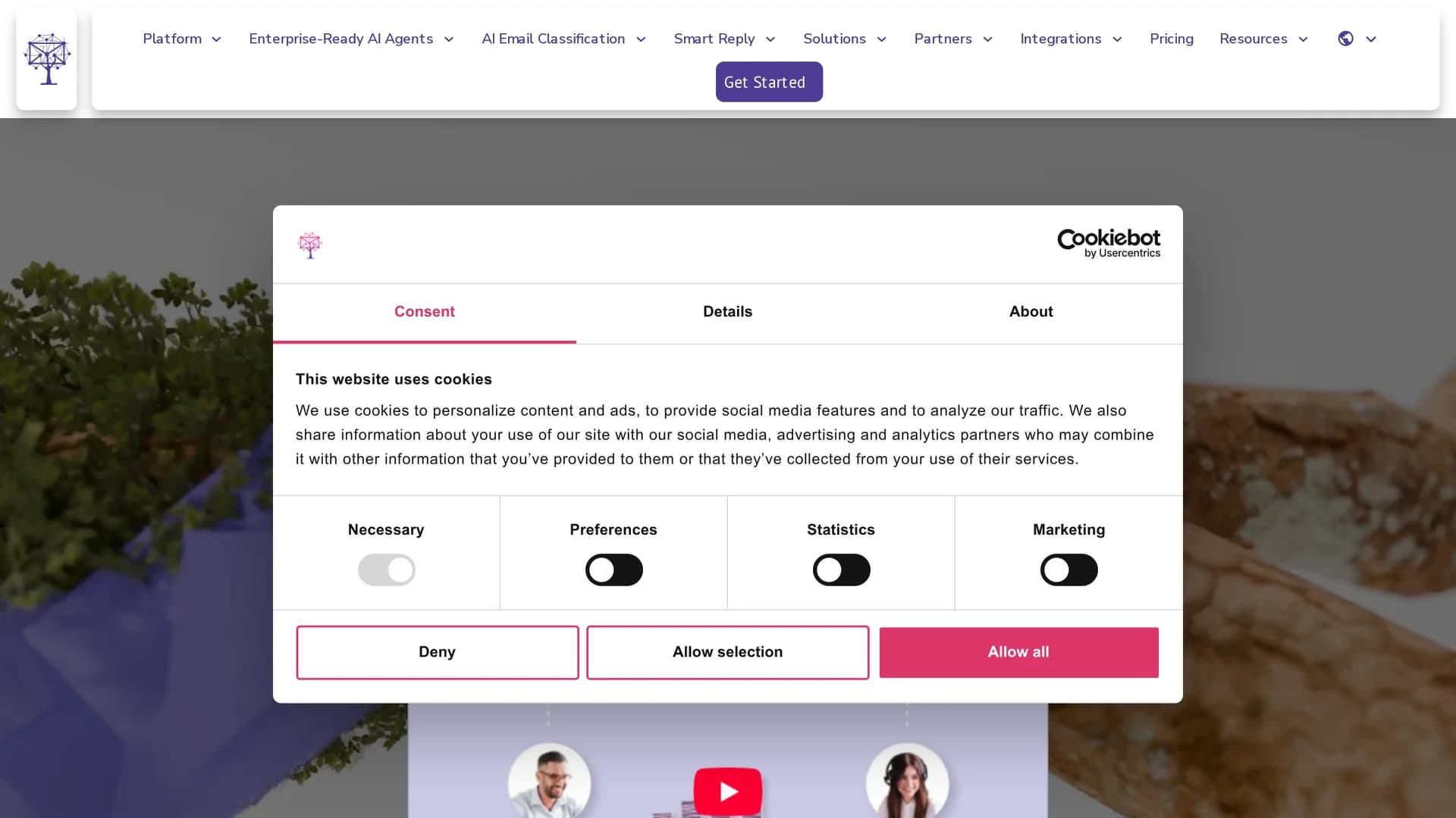 knowledge-by-emailtree-ai homepage