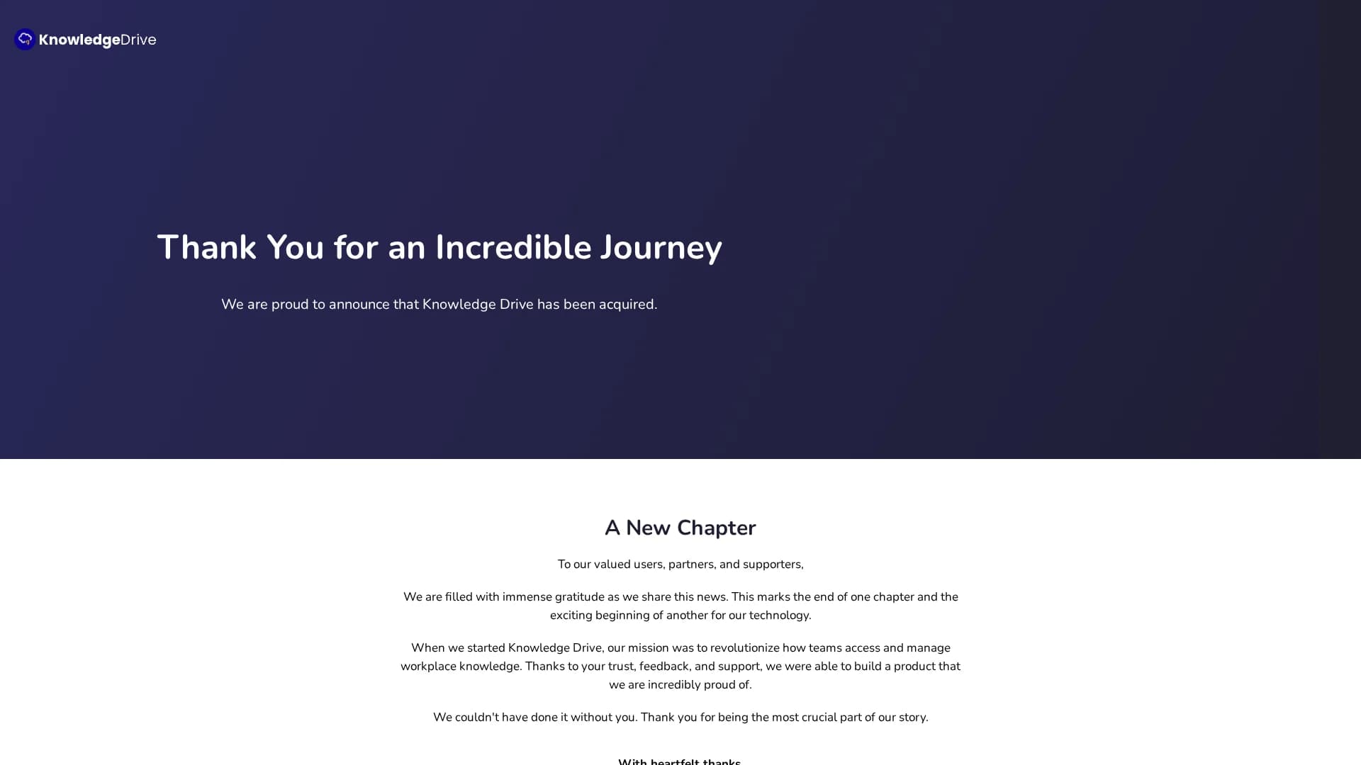 knowledge-drive homepage
