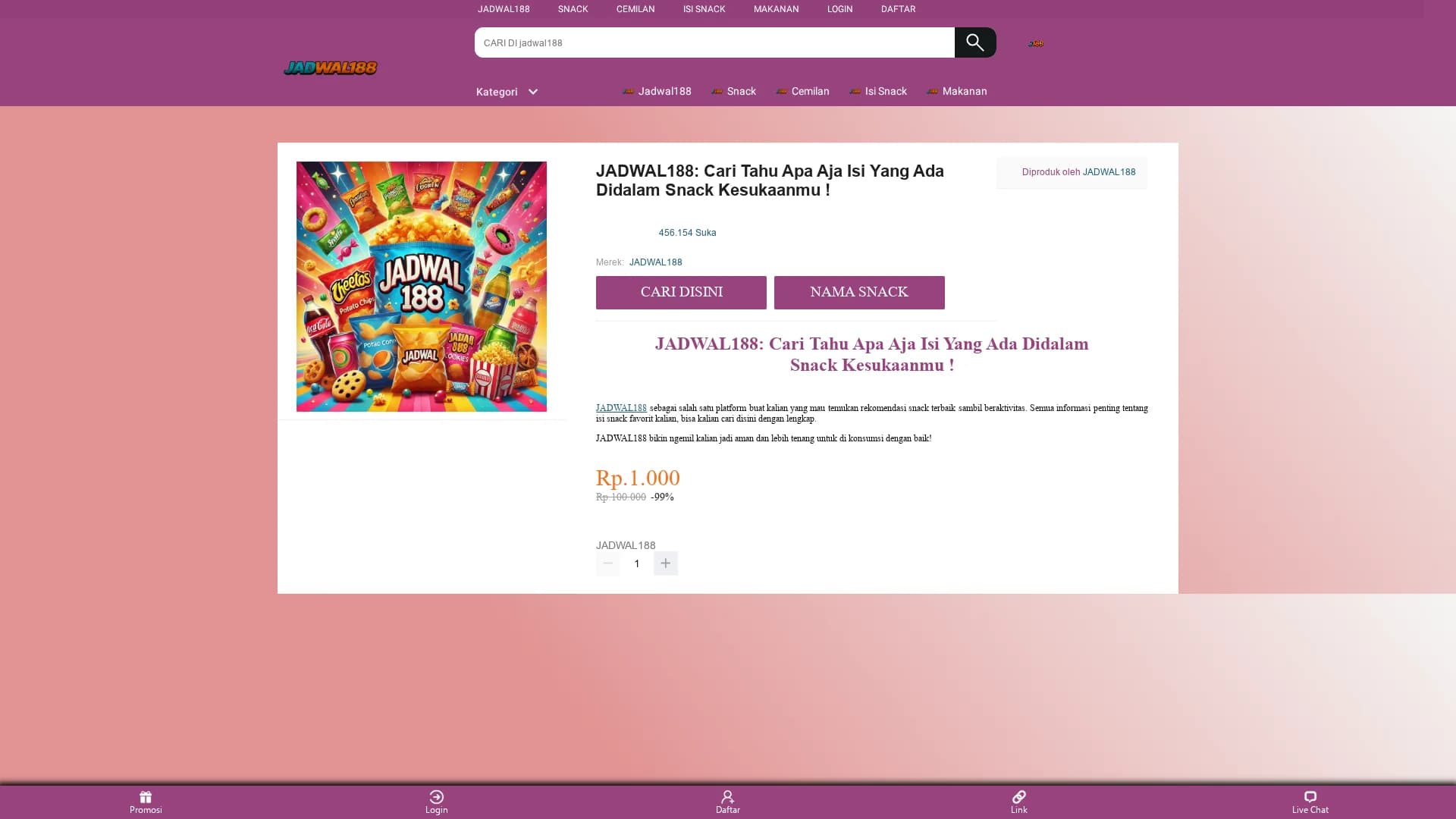 knowyoursnack homepage