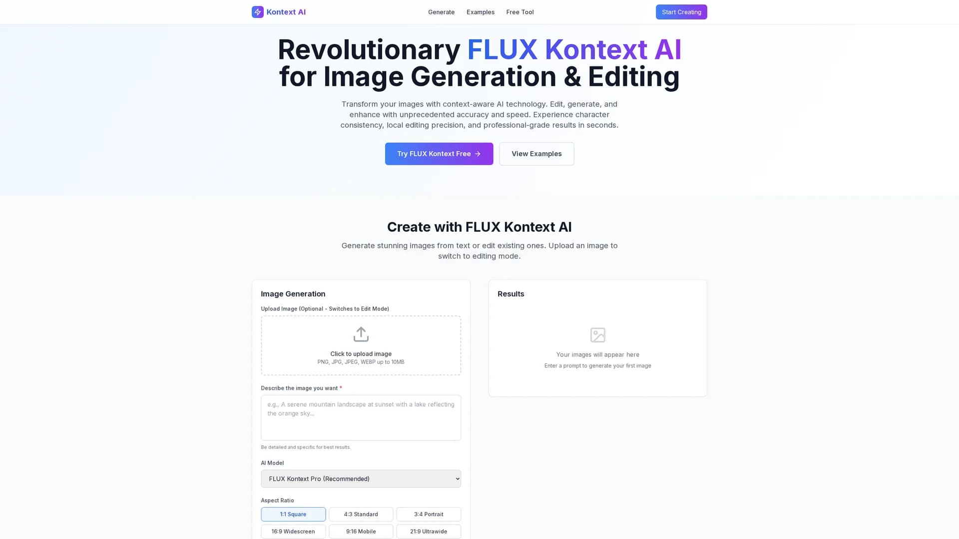 kontext-ai homepage