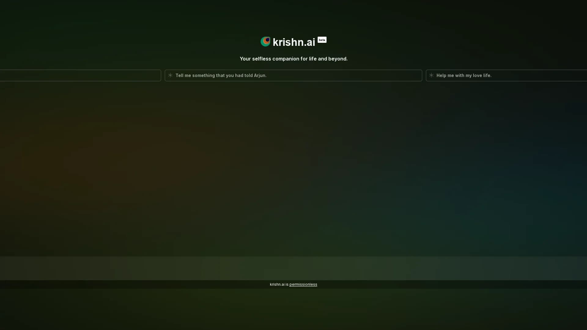 krishn-ai homepage