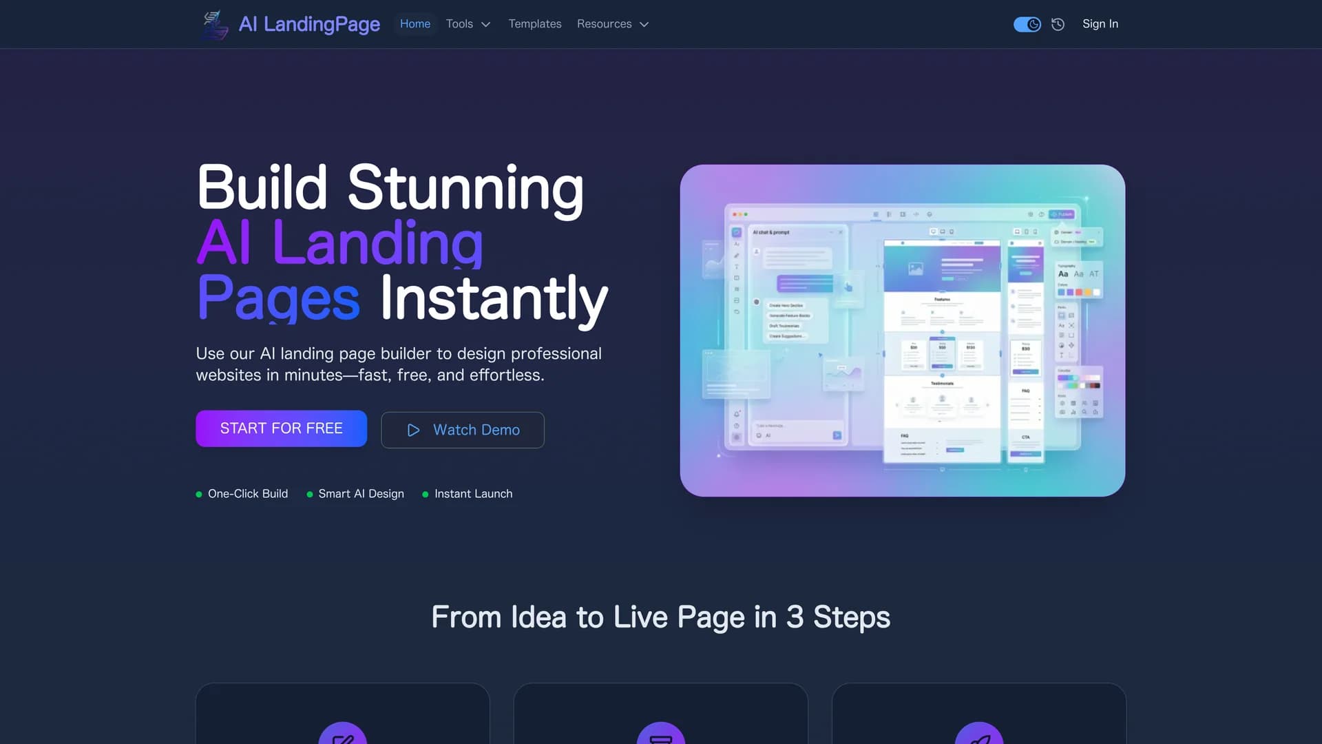 landing-page-io homepage