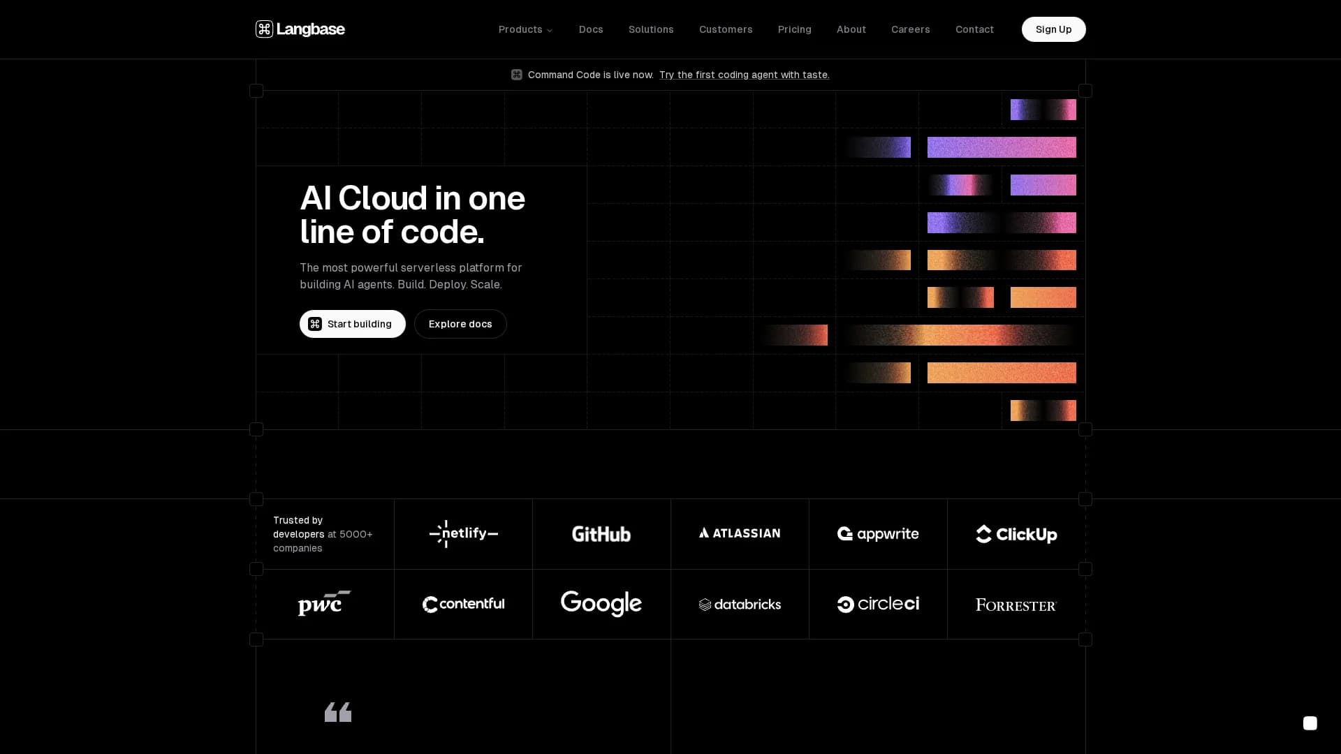 langbase homepage