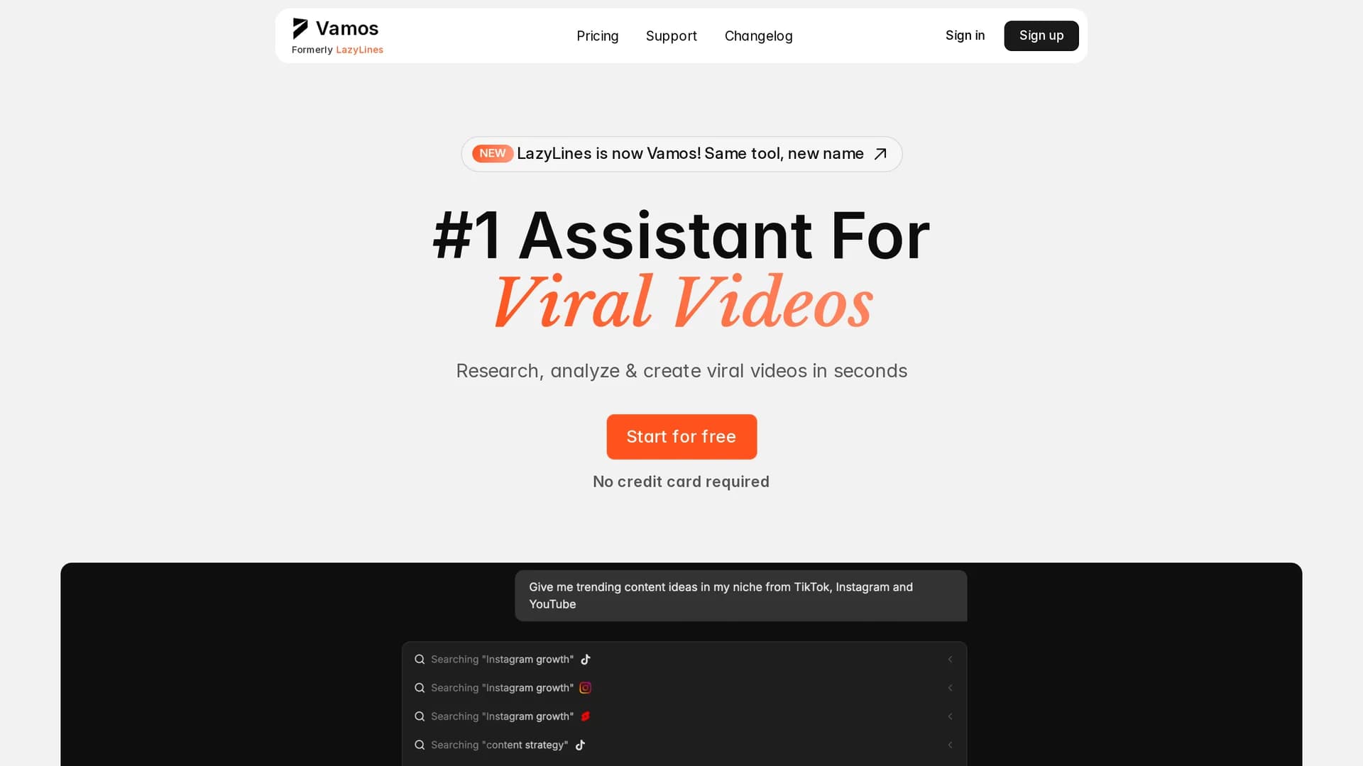 lazylines homepage