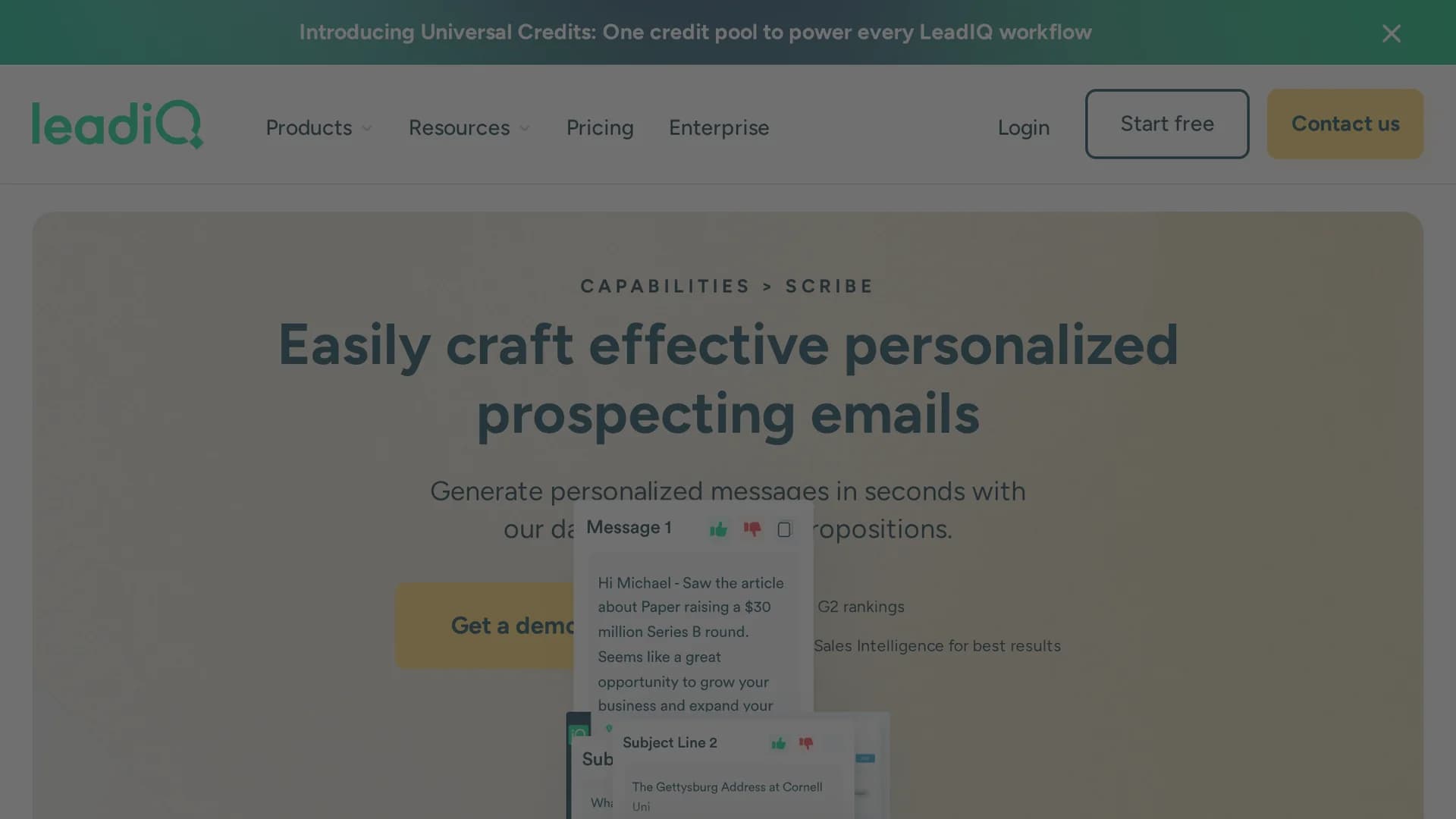 leadiq homepage