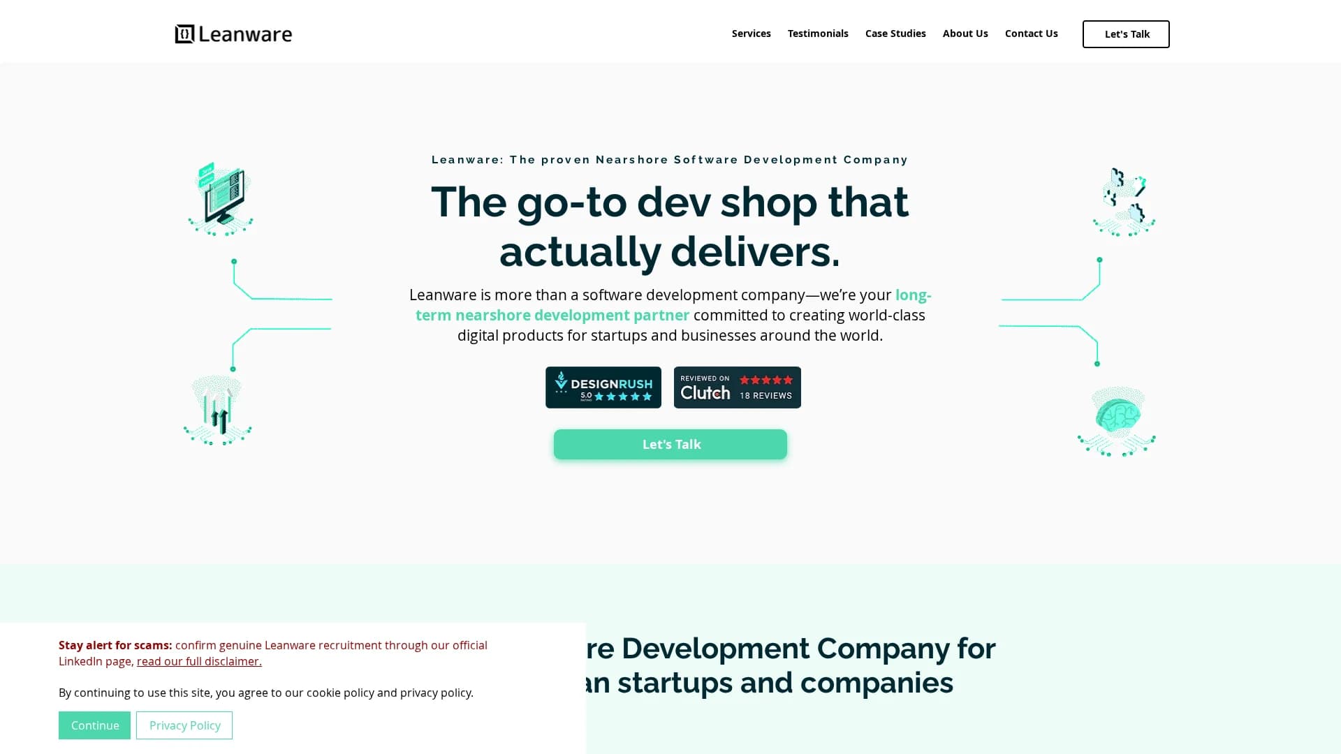 leanware homepage