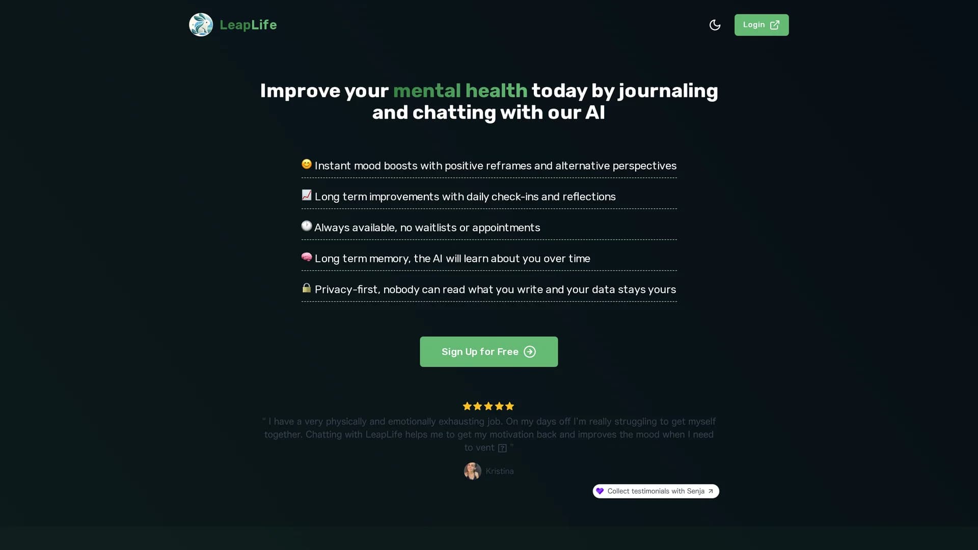 leaplife homepage
