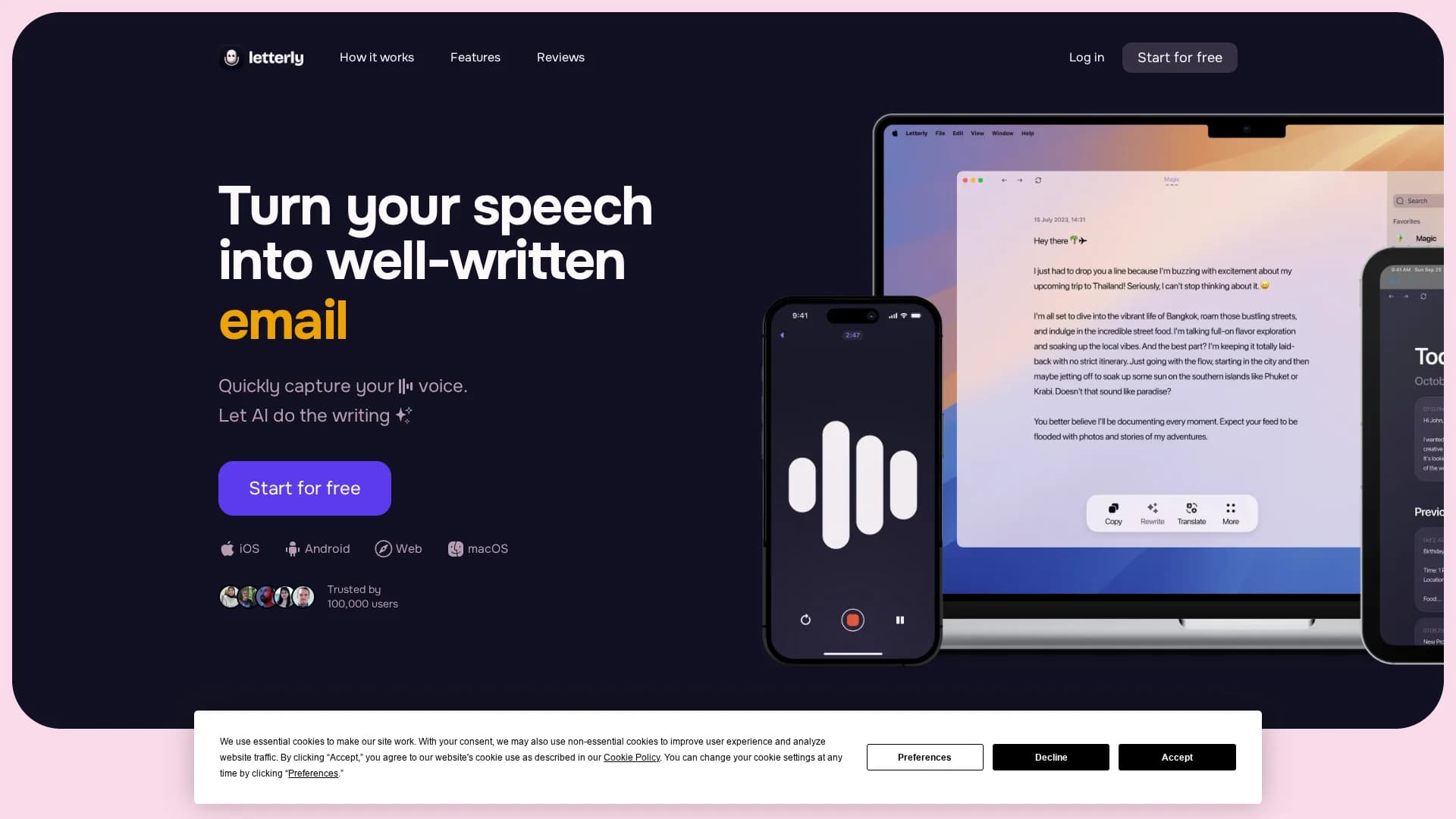 letterly-app homepage