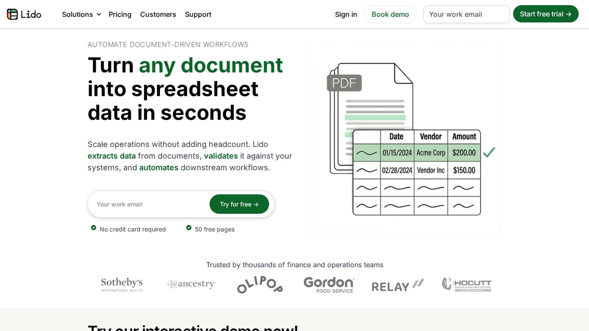 lido-pdf-to-excel homepage